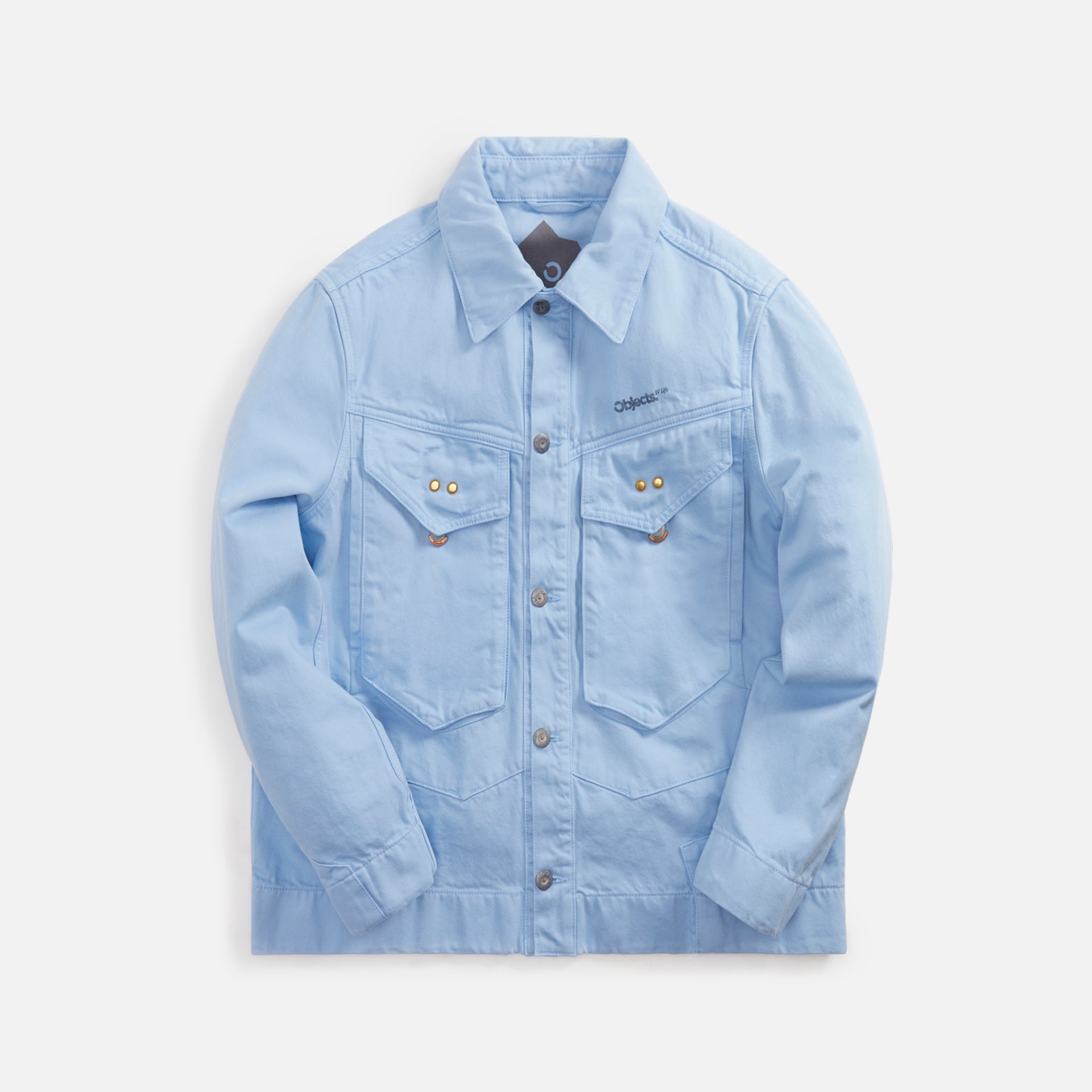 Objects IV Life Denim Utility Jacket - Pop Blue