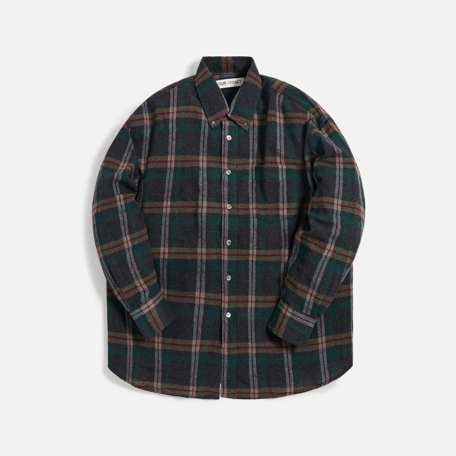 Our Legacy Borrowed BD Plaid Shirt - Green Check