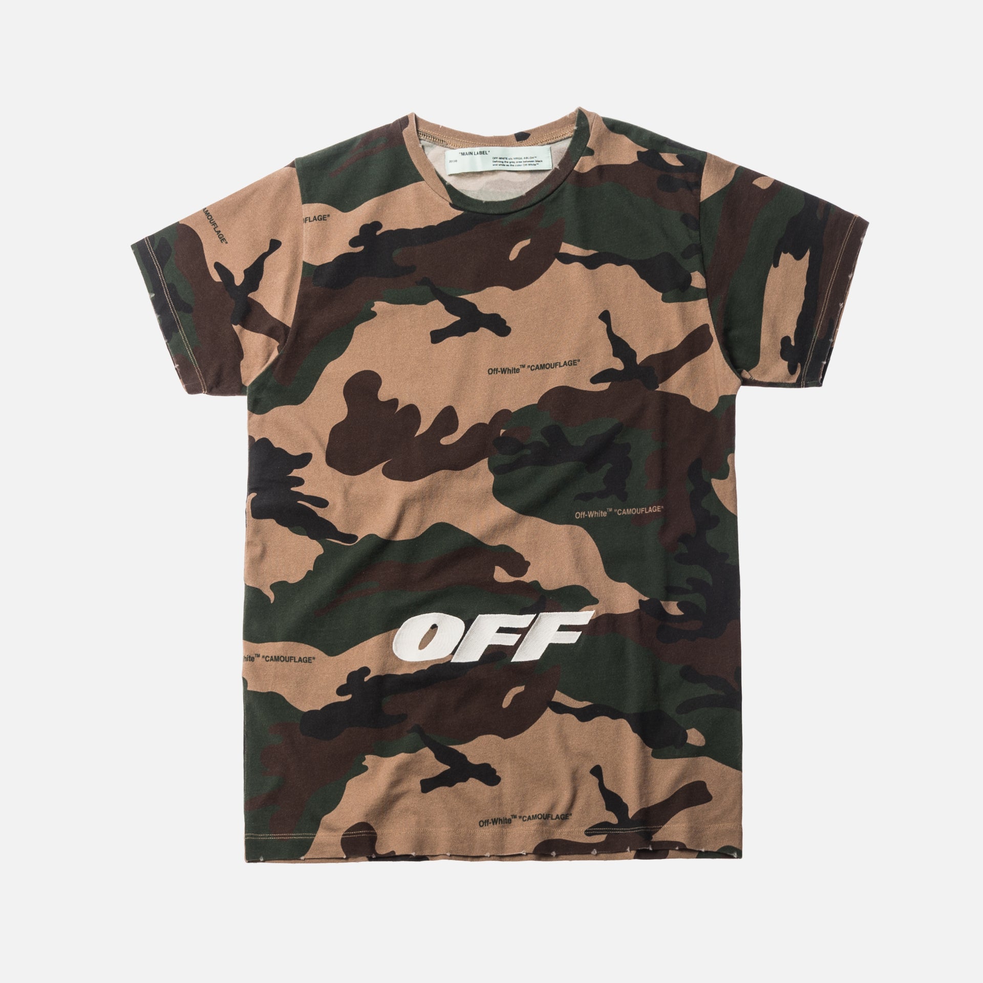 Off-White Slim Tee - Camo