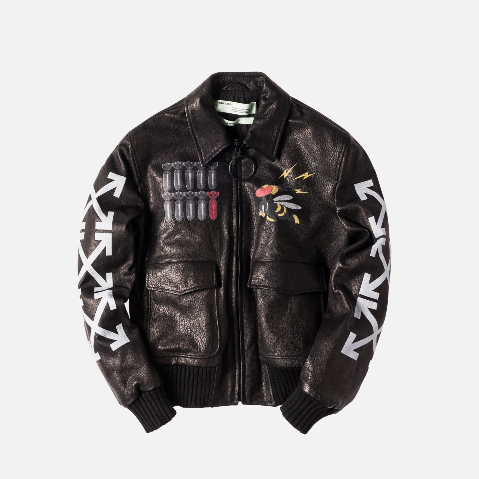 Off-White Aviator Airbrushed Bomber - Black / Multi