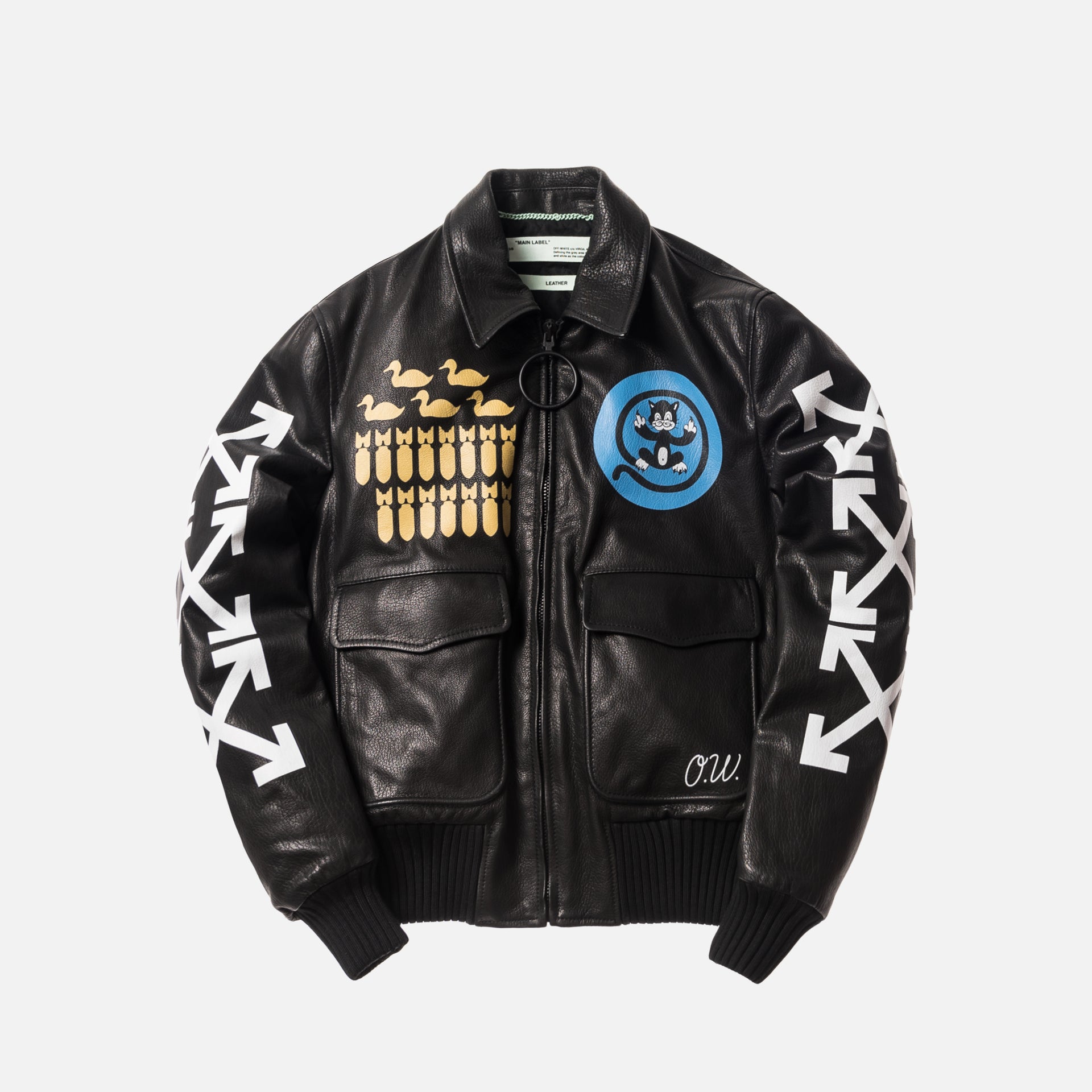 Off-White Aviator Airbrushed Bomber - Black /Multi