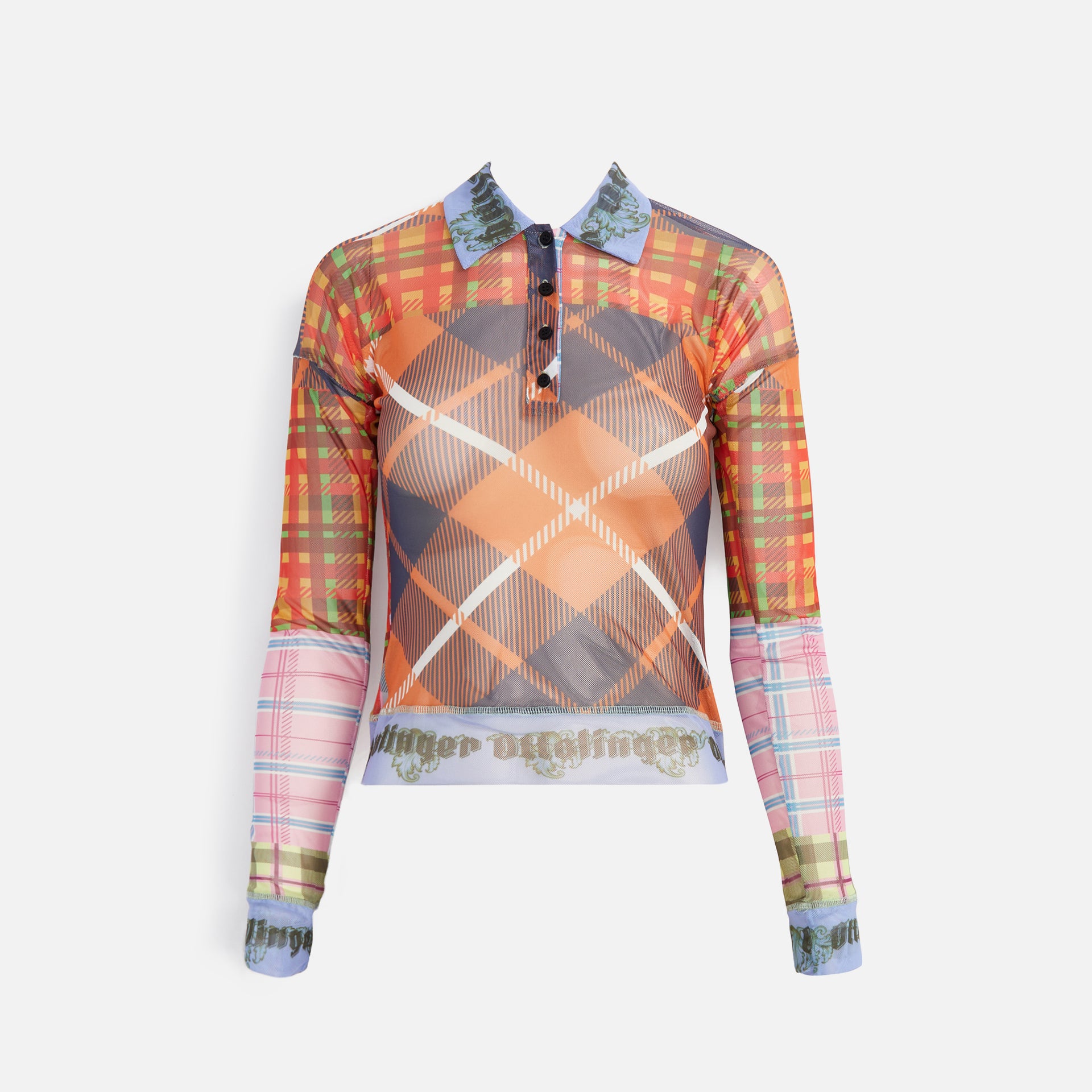 Ottolinger Mesh Polo - Tartan