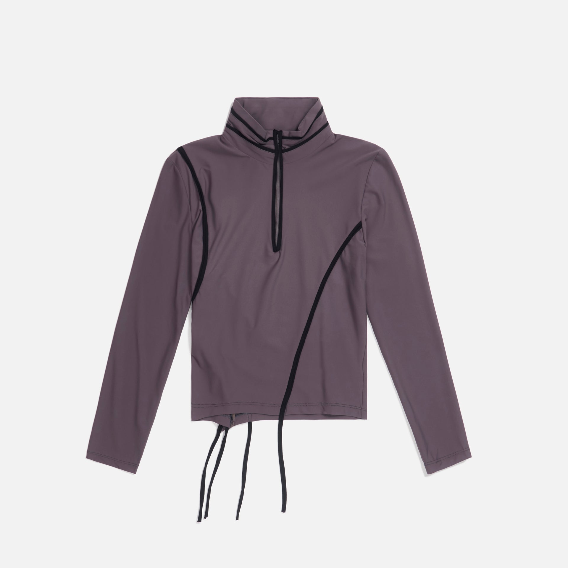 Ottolinger Ski Top L/S With Straps- Taupe / Black