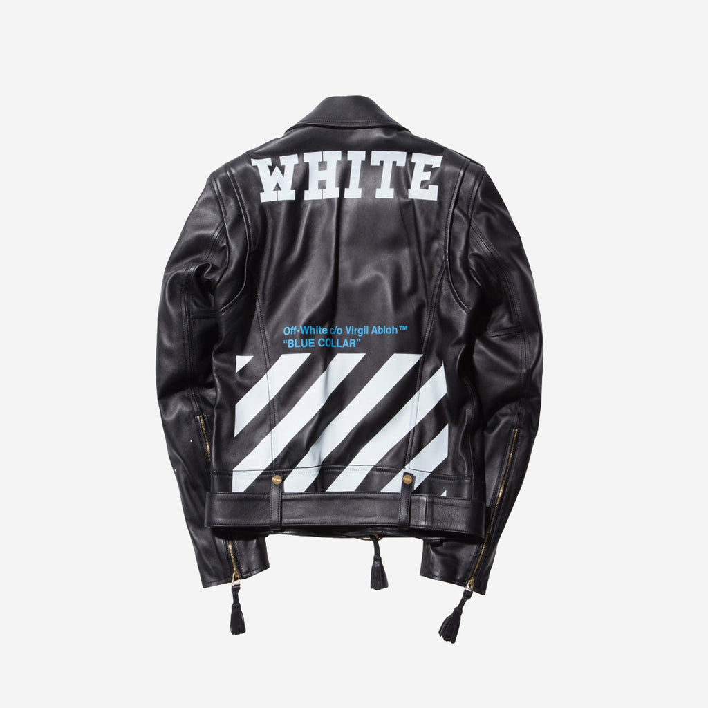 Off-White Leather Jacket - Black â Kith