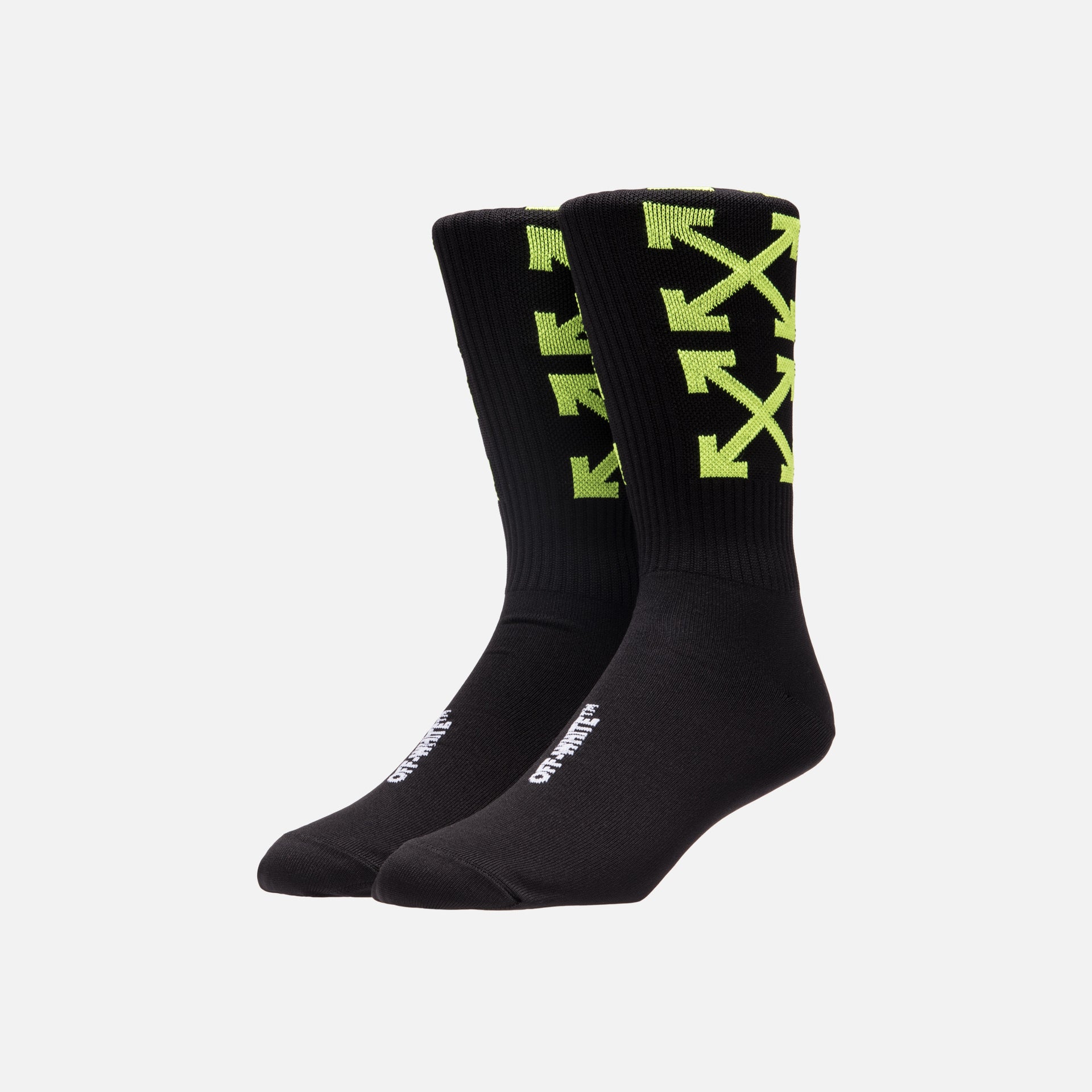 Off-White Arrows Socks - Black / Yellow