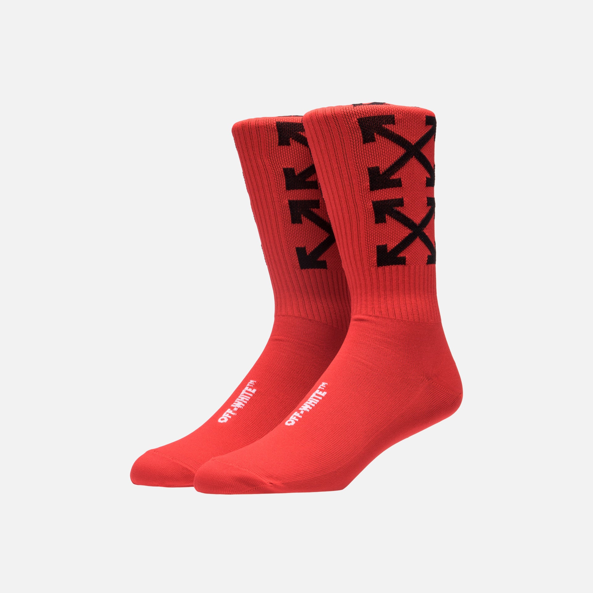 Off-White Arrows Socks - Red / Black