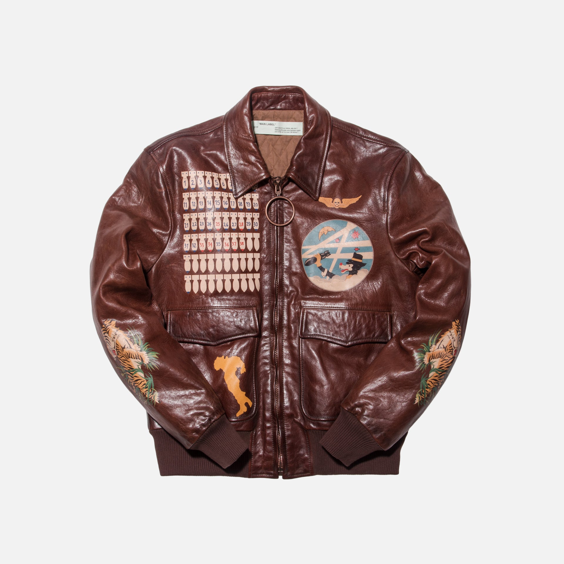 Off-White Aviator Bomber - Brown