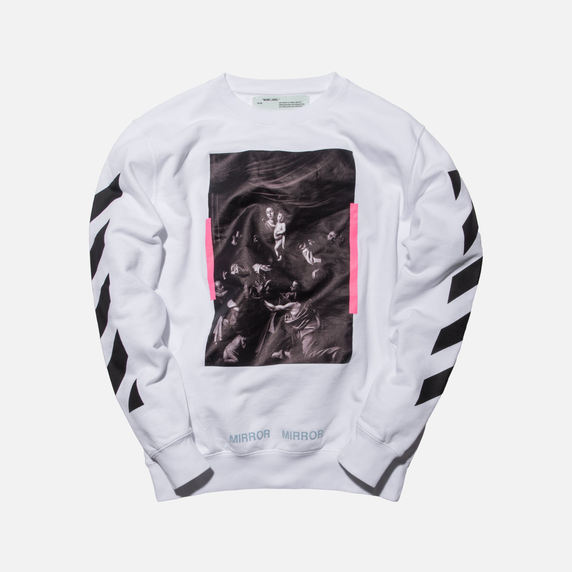 Off-White Diagonal Caravaggio Crewneck - White