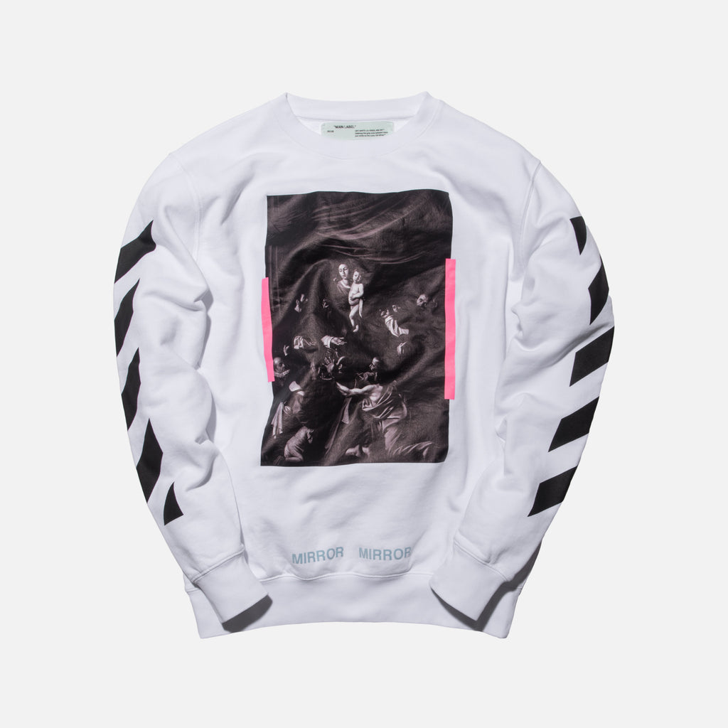 Off white hotsell mirror crewneck