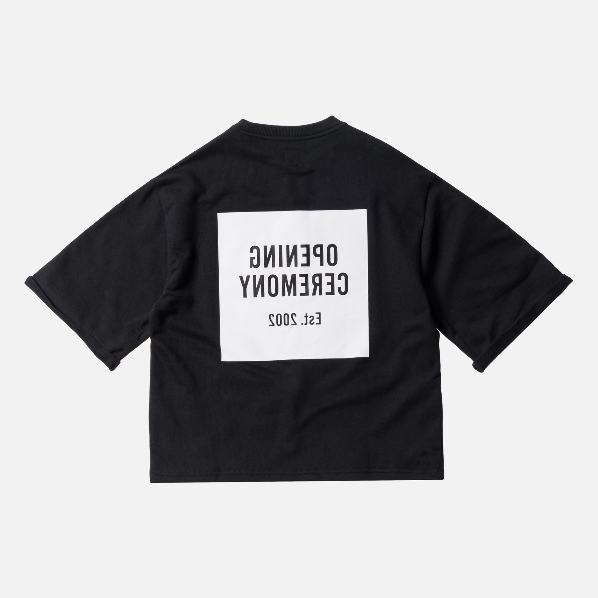 Opening Ceremony Logo Cut-Off Sweat Tee - Black