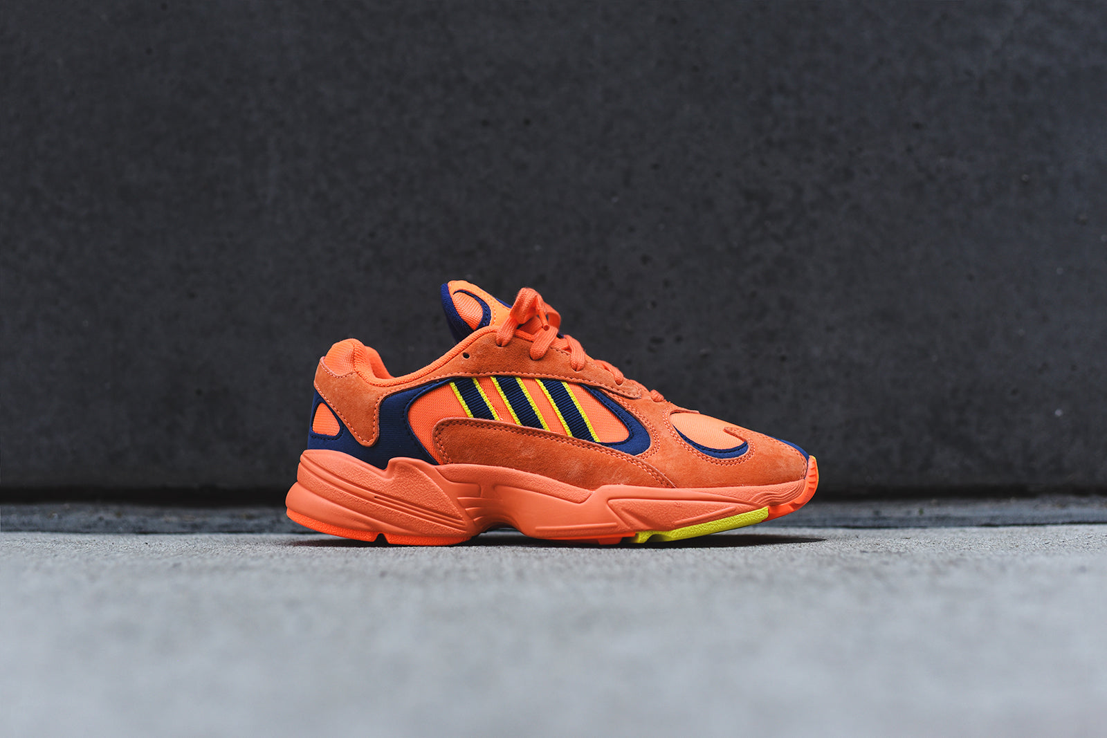 adidas Originals Yung 1 - Hi Res Orange / Navy Kith adidas Originals Yung 1 - Hi Res Orange / Navy Kith