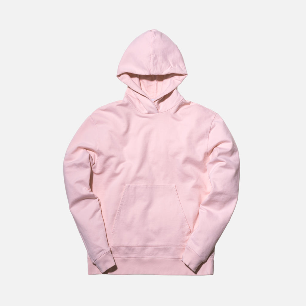 John Elliott Oversized Cropped Hoodie Pink Kith