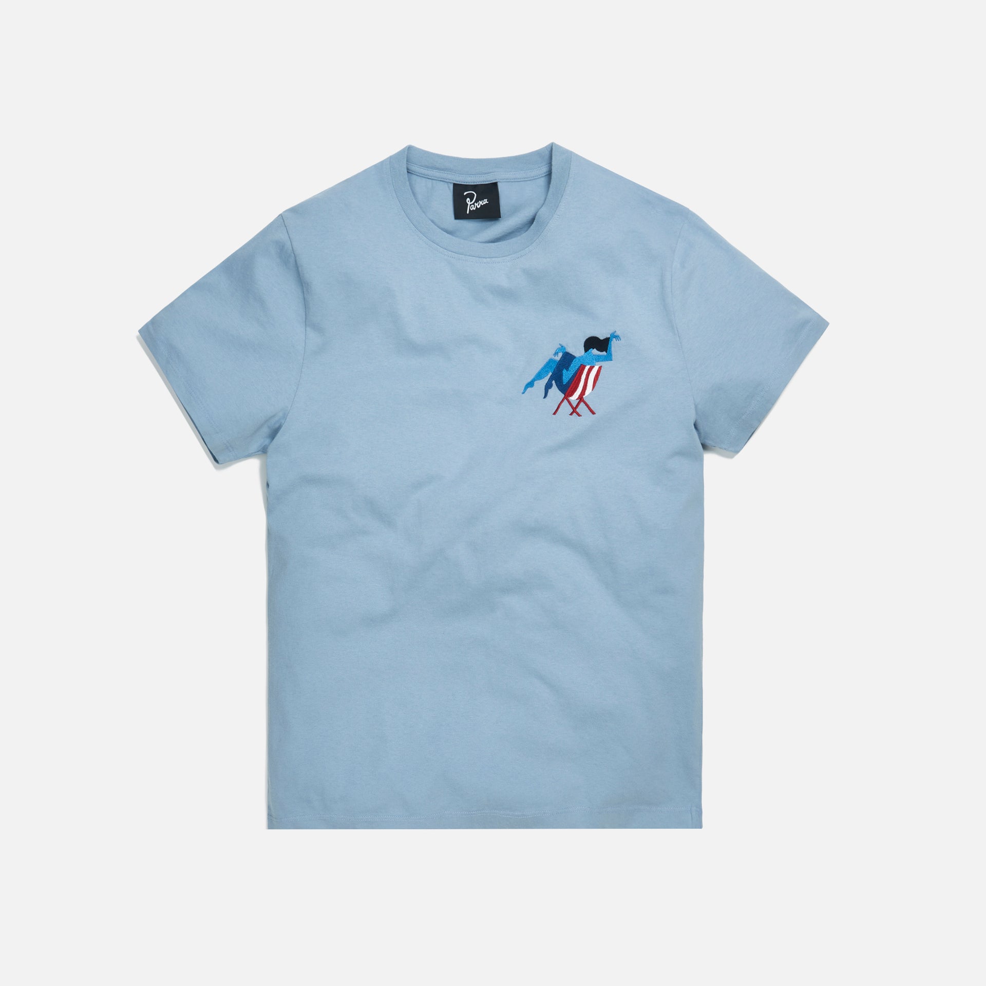 by Parra Madame Beach Tee - Dusty Blue