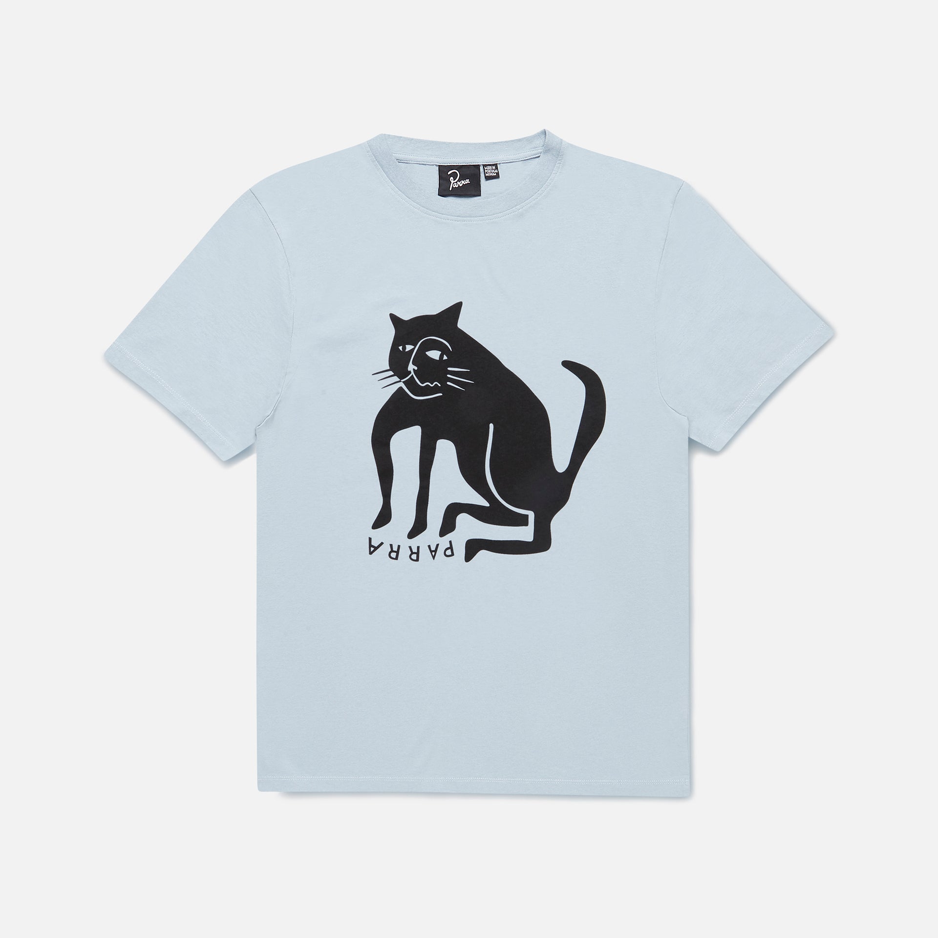 by Parra Cat Tee - Dusty Blue