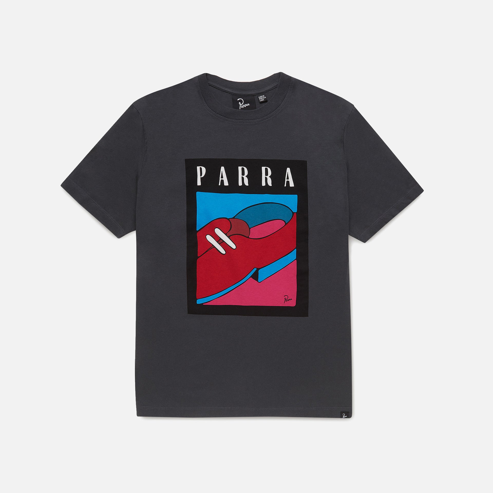 by Parra Shoe Repair Tee - Asphalt Grey