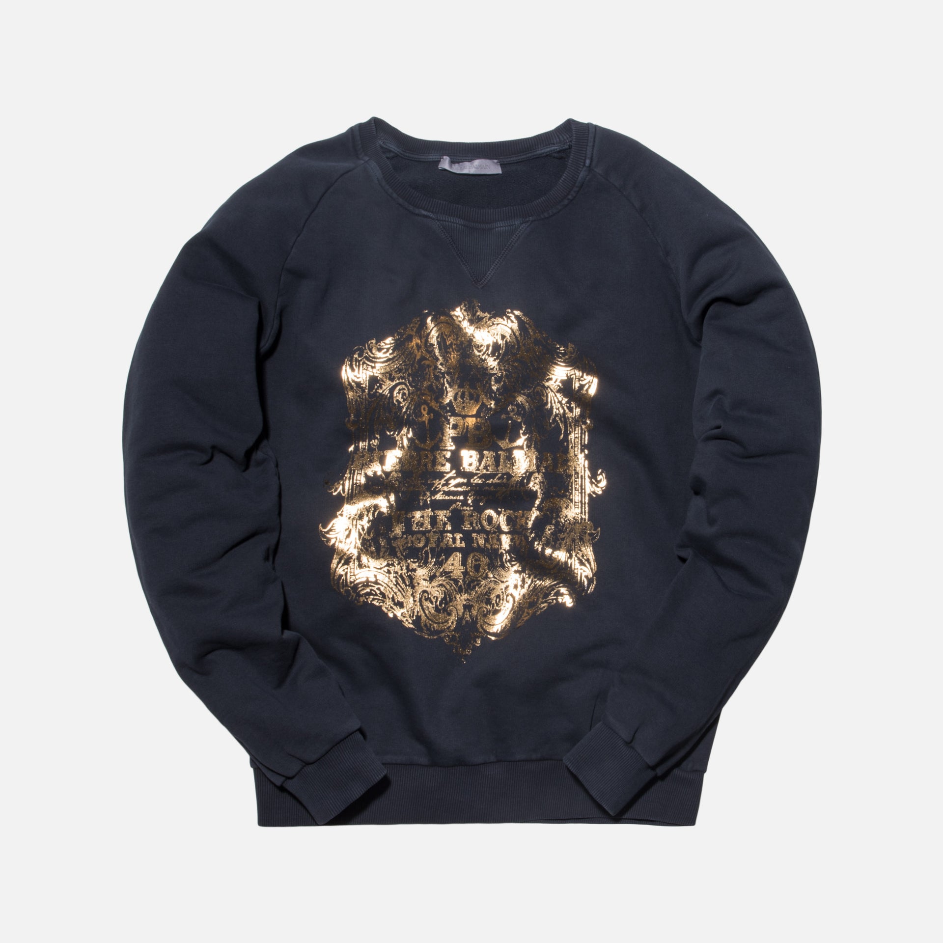 Pierre Balmain Logo Crewneck - Navy