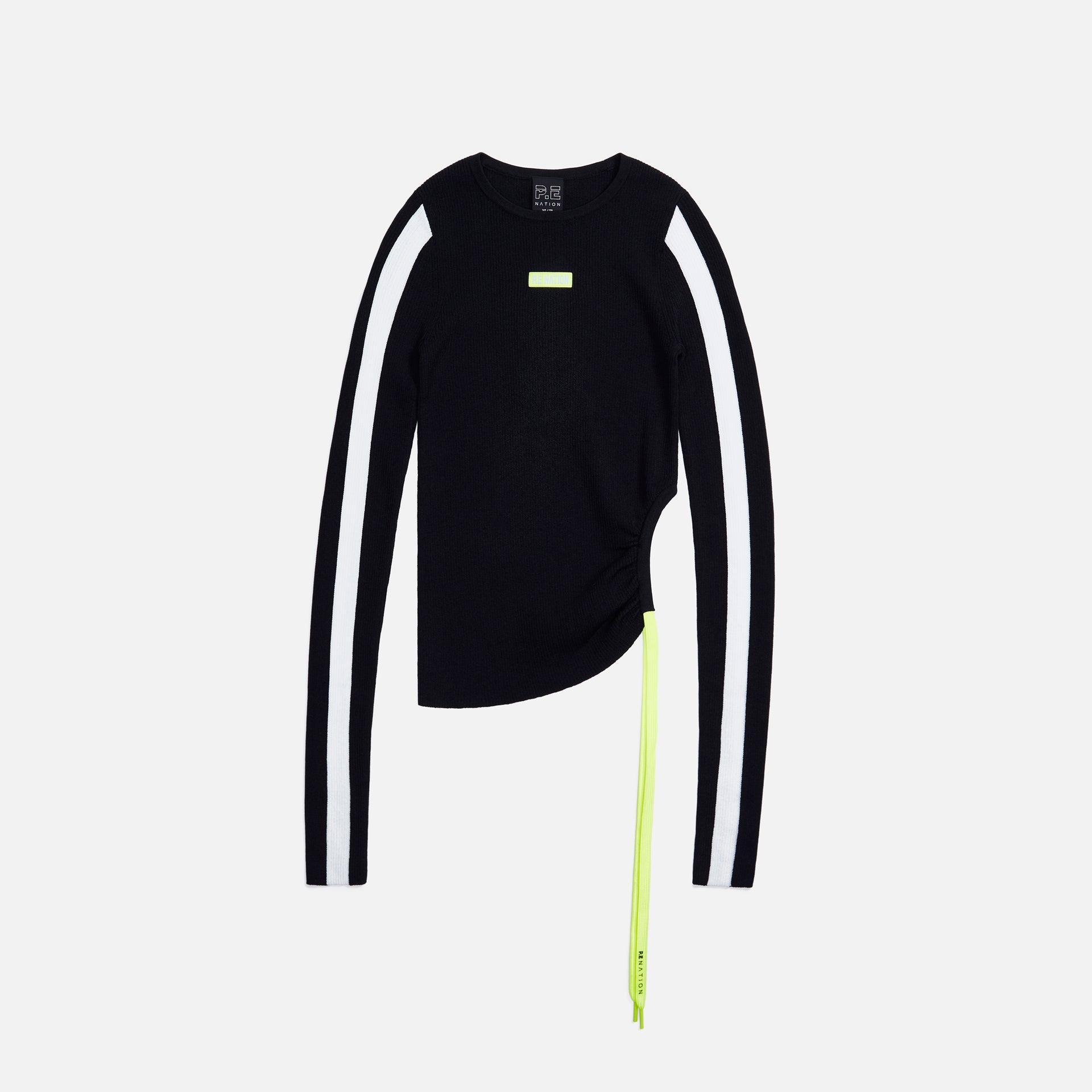 P.E Nation Line Up Knit Top - Black