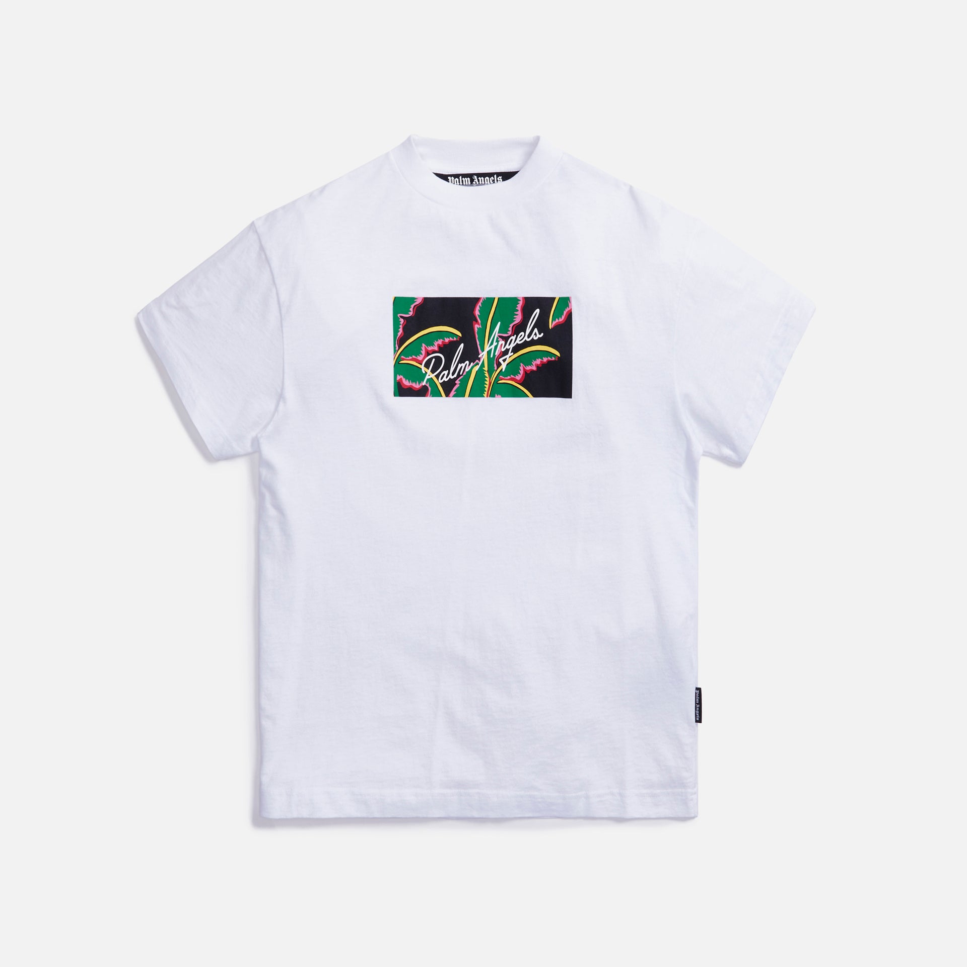 Palm Angels Tropical Logo Classic Tee - White