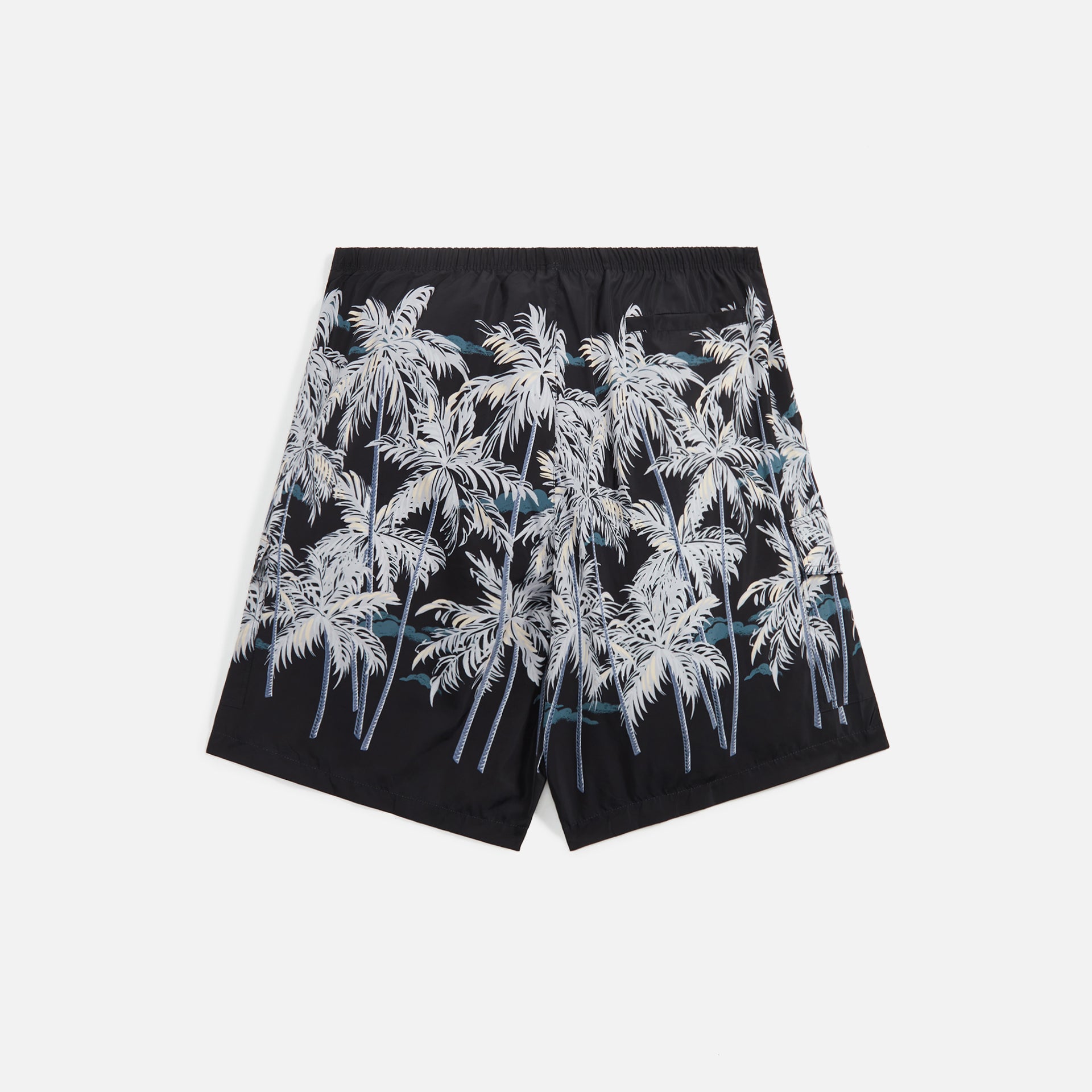 Palm Angels Allover Palms Swimshort - Black / Off White