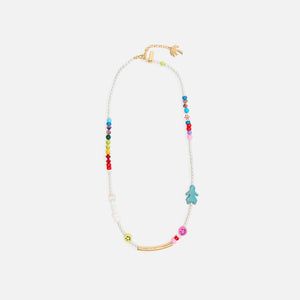 Palm Angels Logo Beaded Necklace - Multicolor
