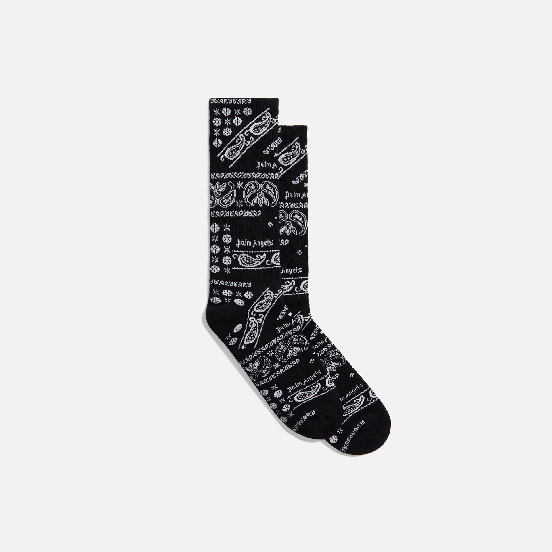Palm Angels Bandana Socks - Black