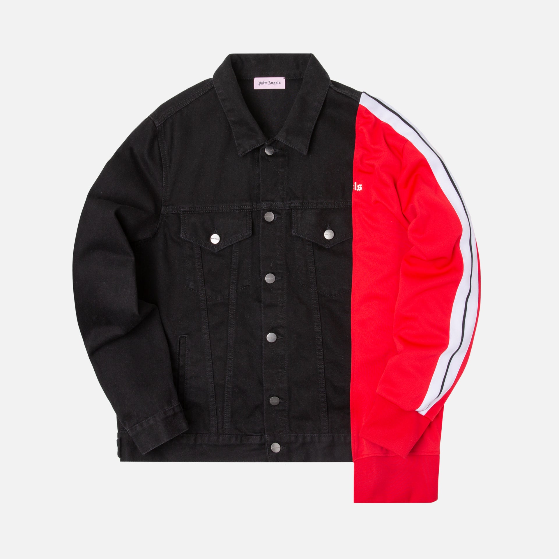 Palm Angels Bold Track Trucker - Black Wash Red