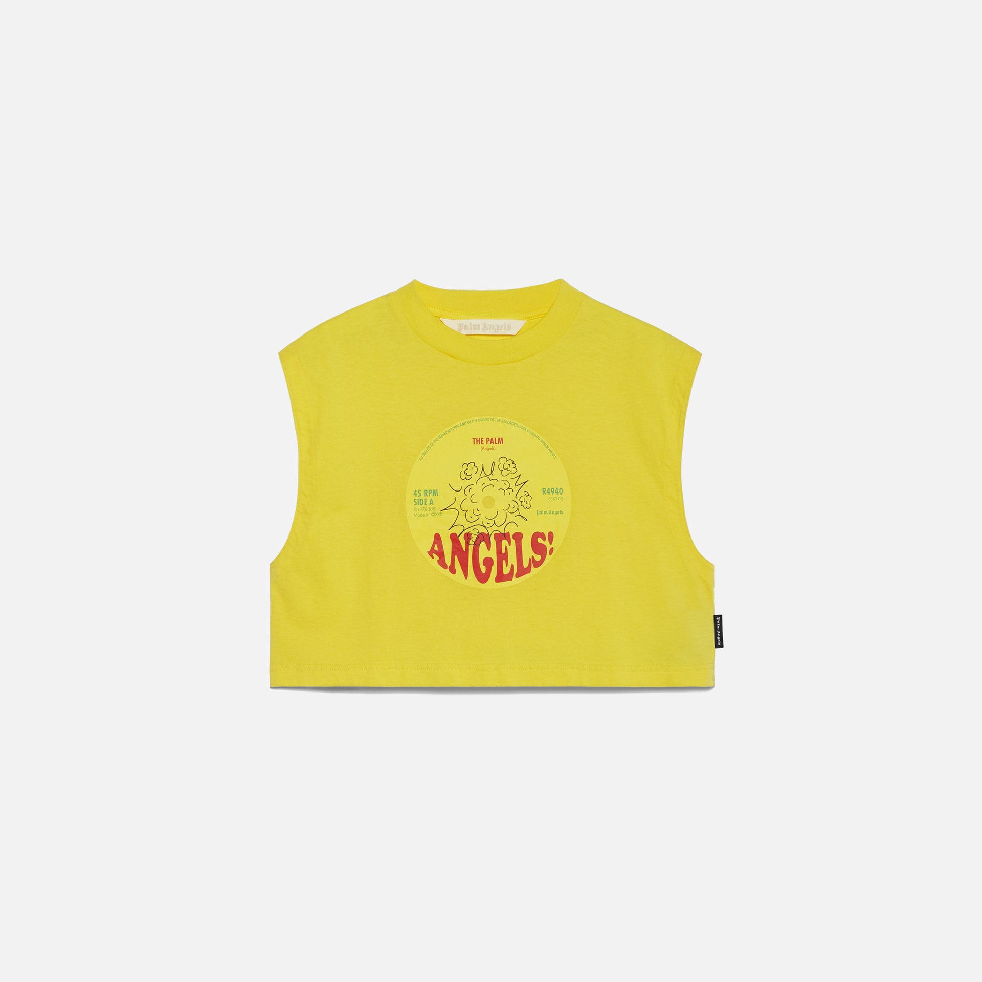 Palm Angels Records Angels Muscle Tee - Yellow