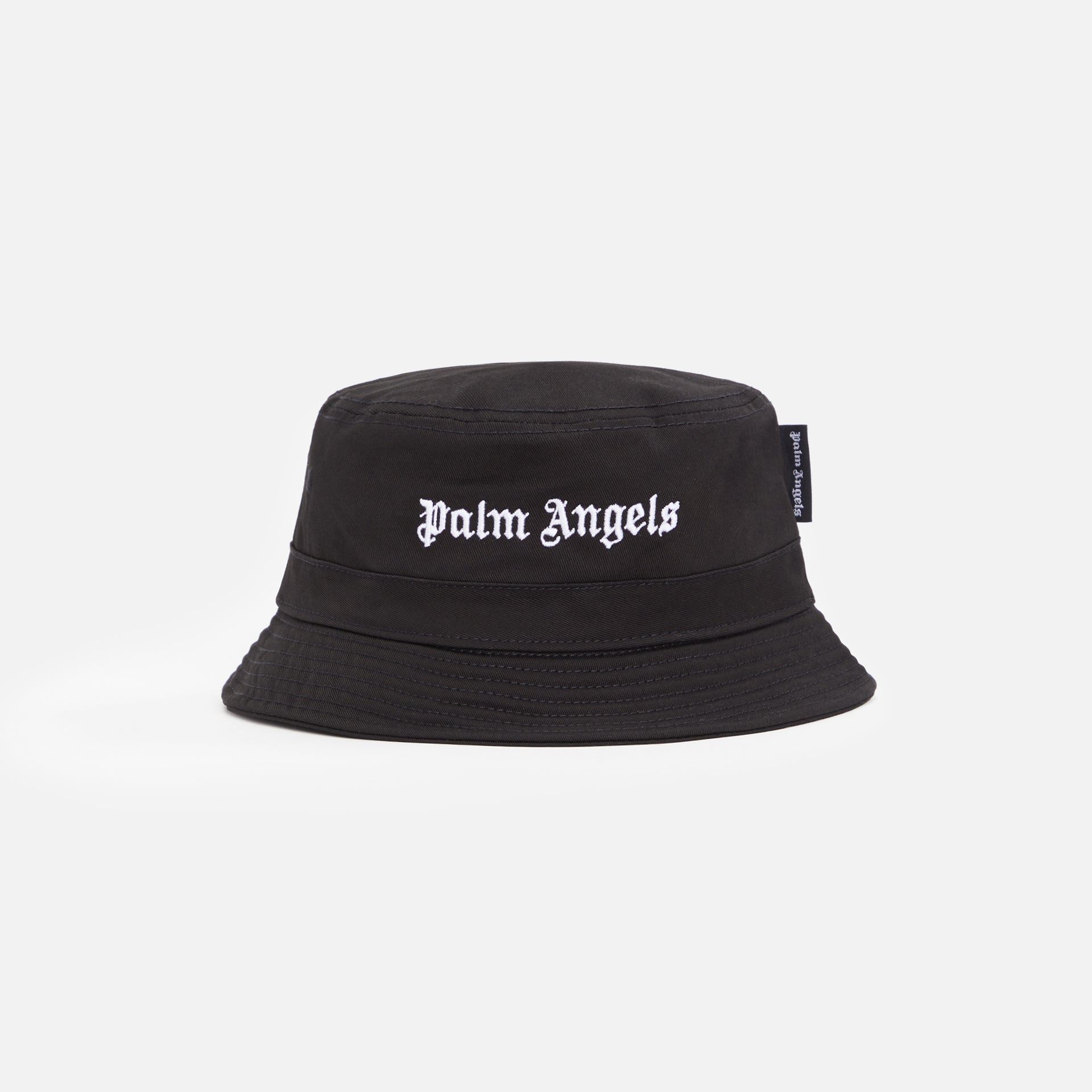 Palm Angels Classic Logo Bucket Hat - Black White