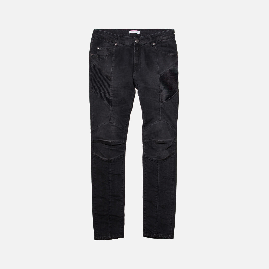 Pierre Balmain Biker Denim - Black