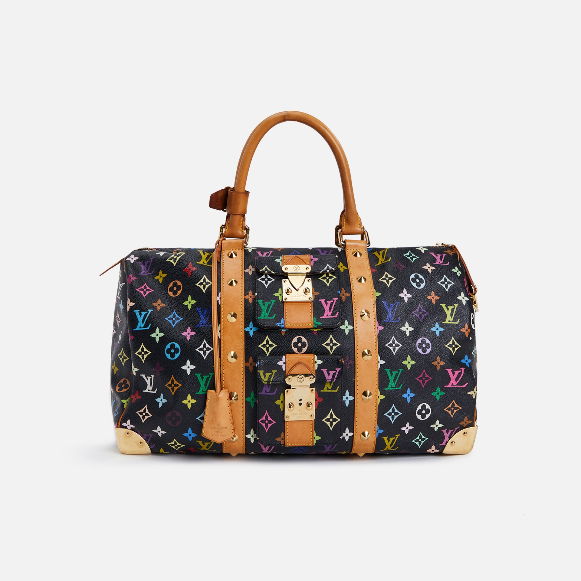 WGACA Louis Vuitton Keepall 45 - Black / Multi