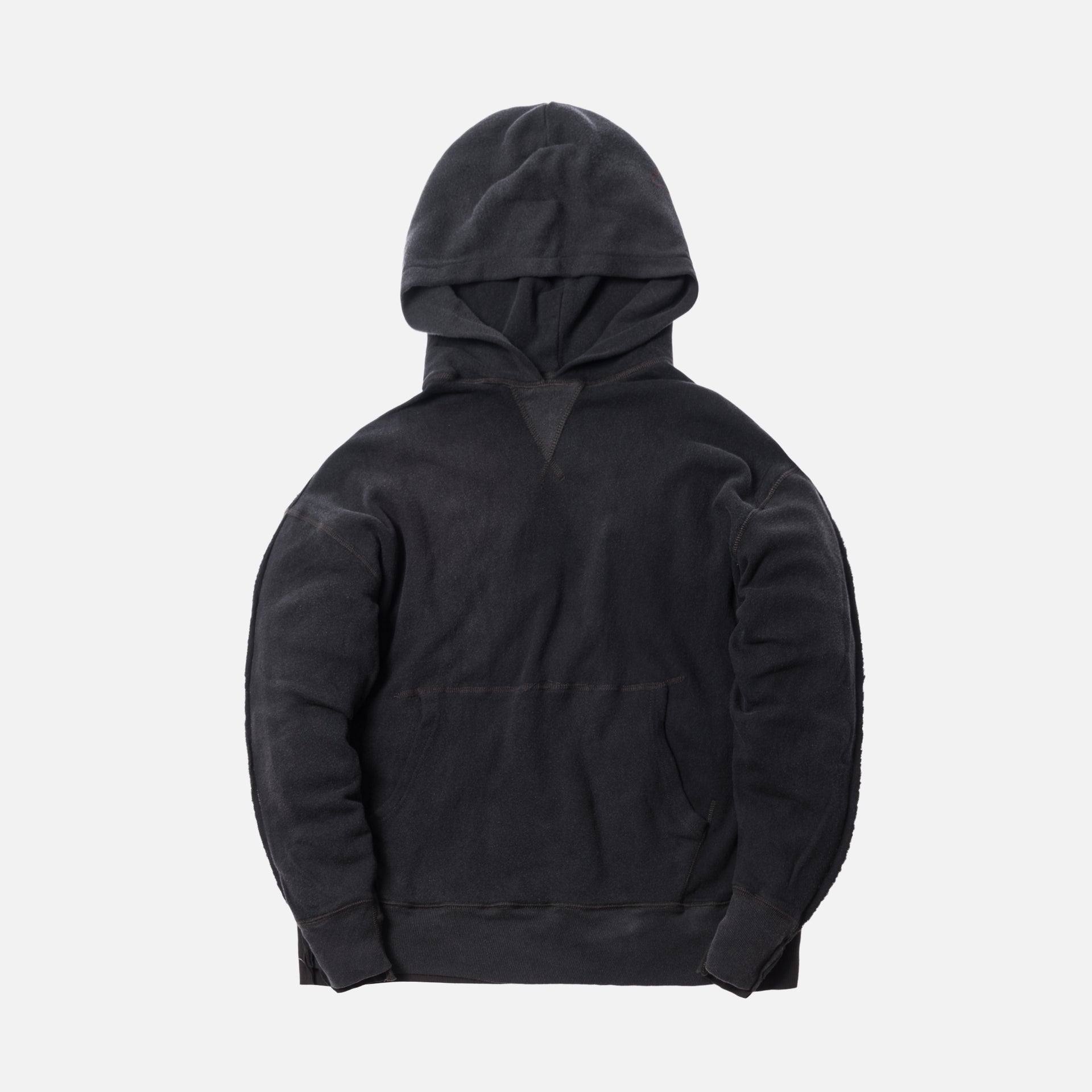 R-13 Two Toned Seam Hoodie - Black