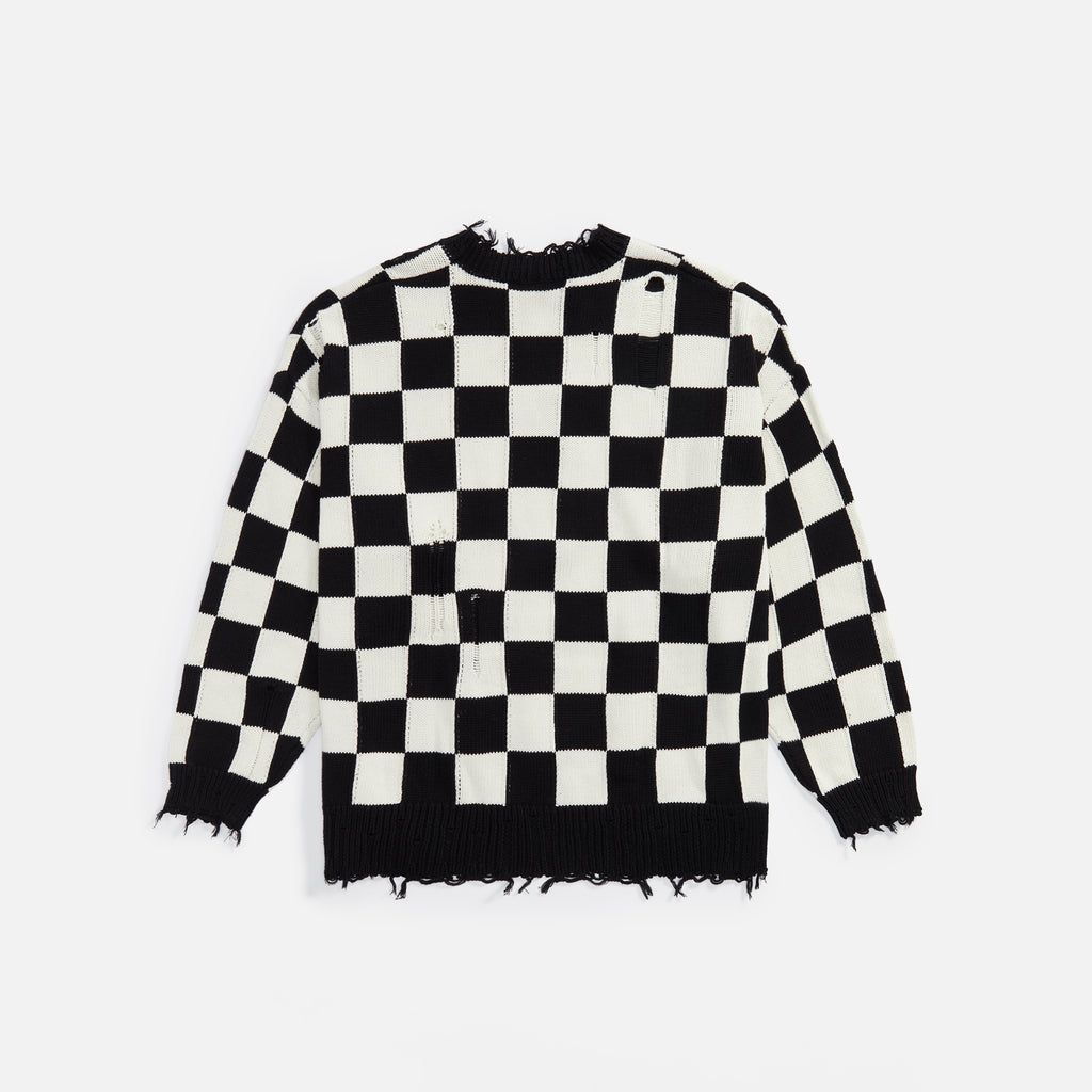 R13 Oversized Sweater B W Checker Kith