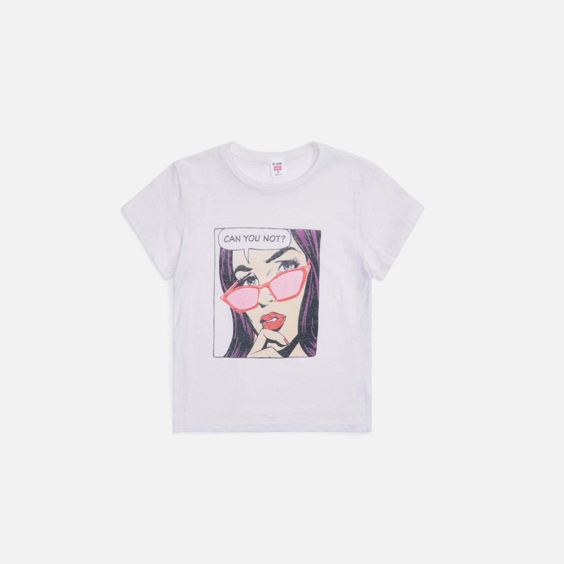 ReDone Classic Tee Can You Not - White