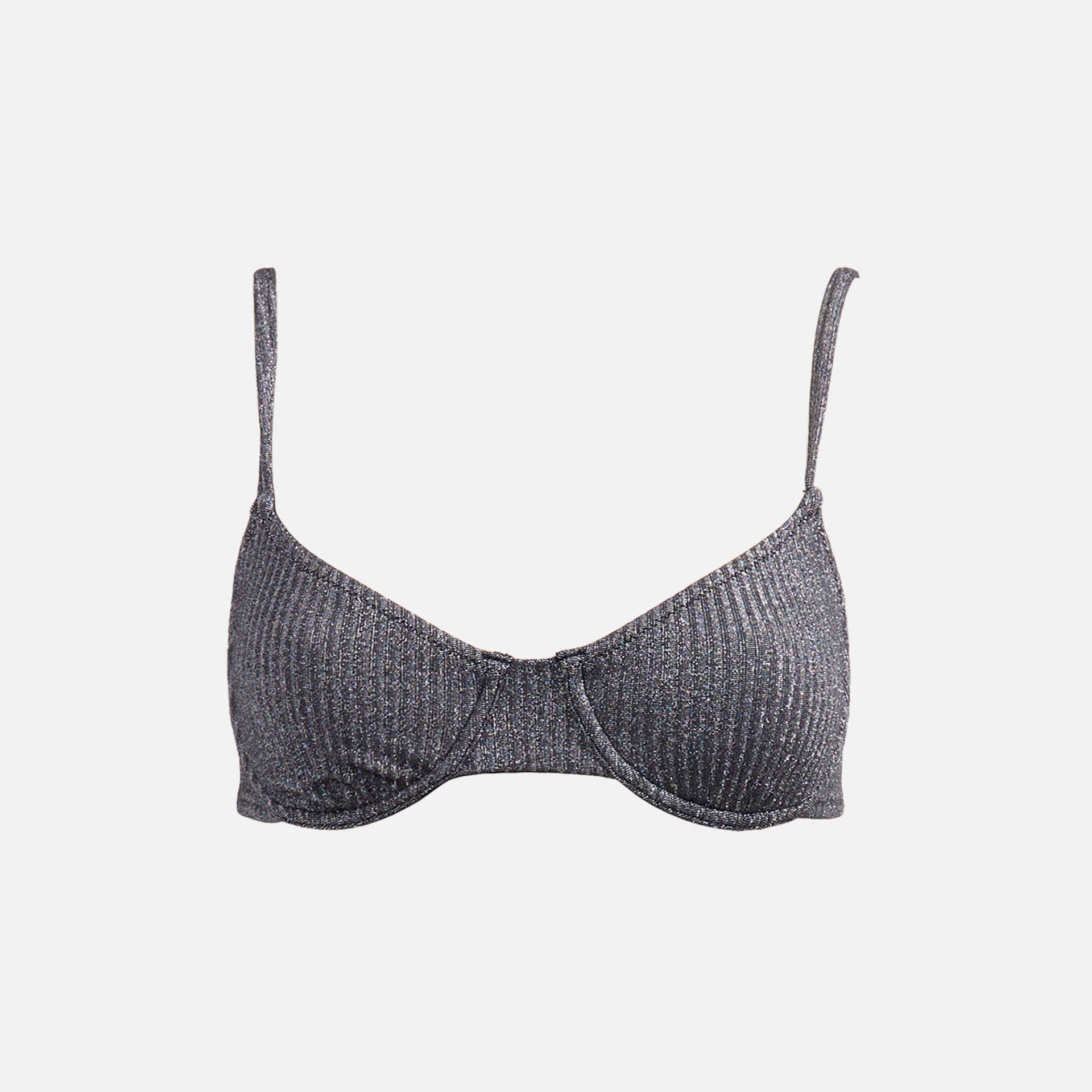 Solid & Striped Logan Bikini Top - Blackout