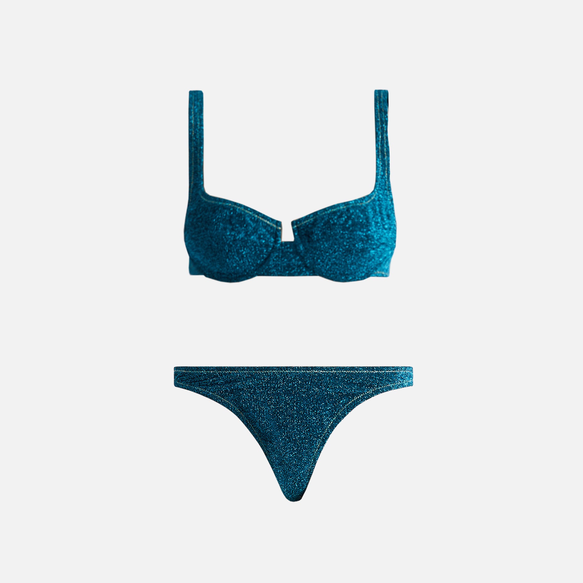 Reina Olga Brigitte Bikini - Blue Lurex
