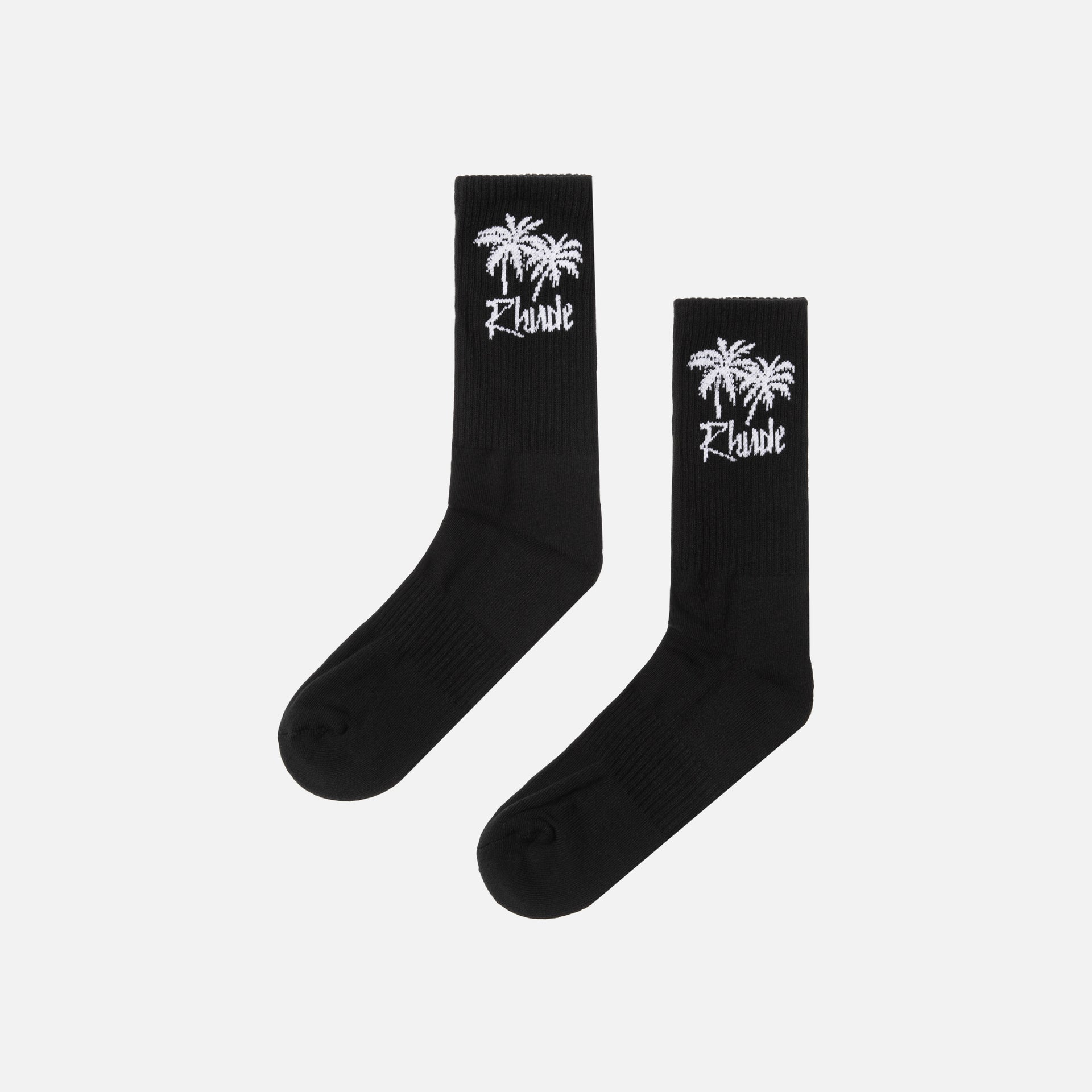 Rhude Palm Tree Socks - Black
