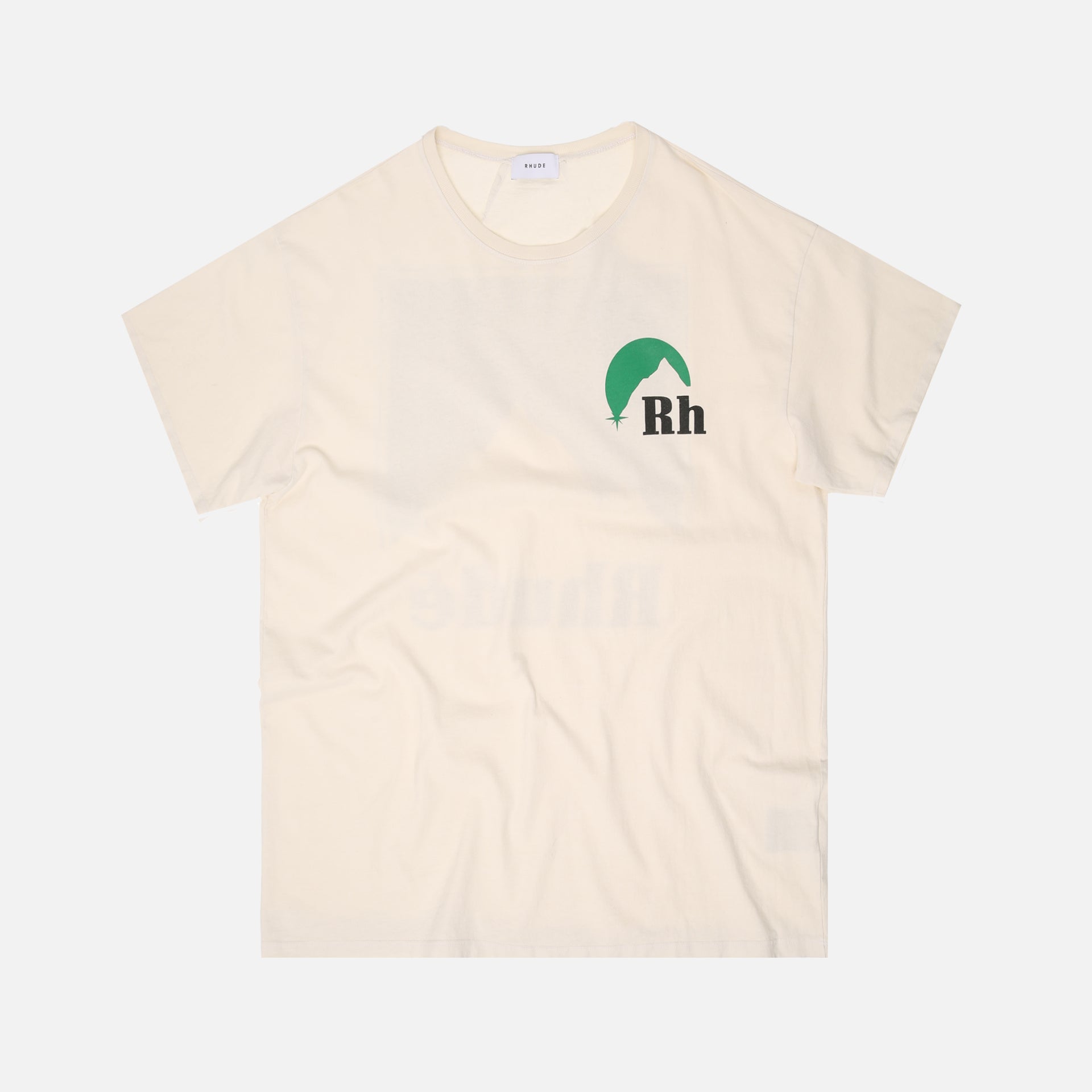 Rhude Moonlight Logo Tee - Green / White