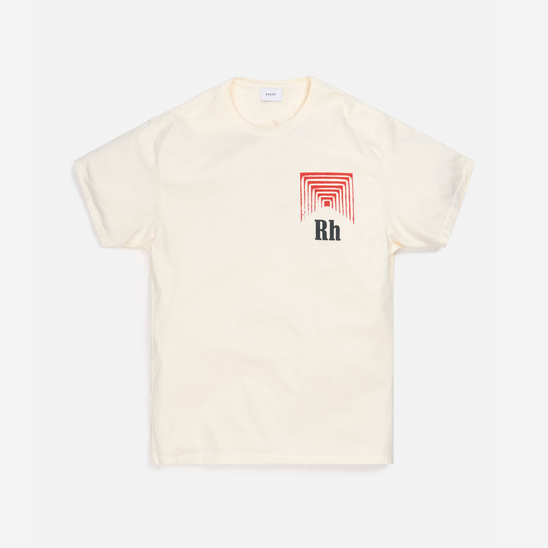 Rhude Graphic Tee Box Perspective - White / Red