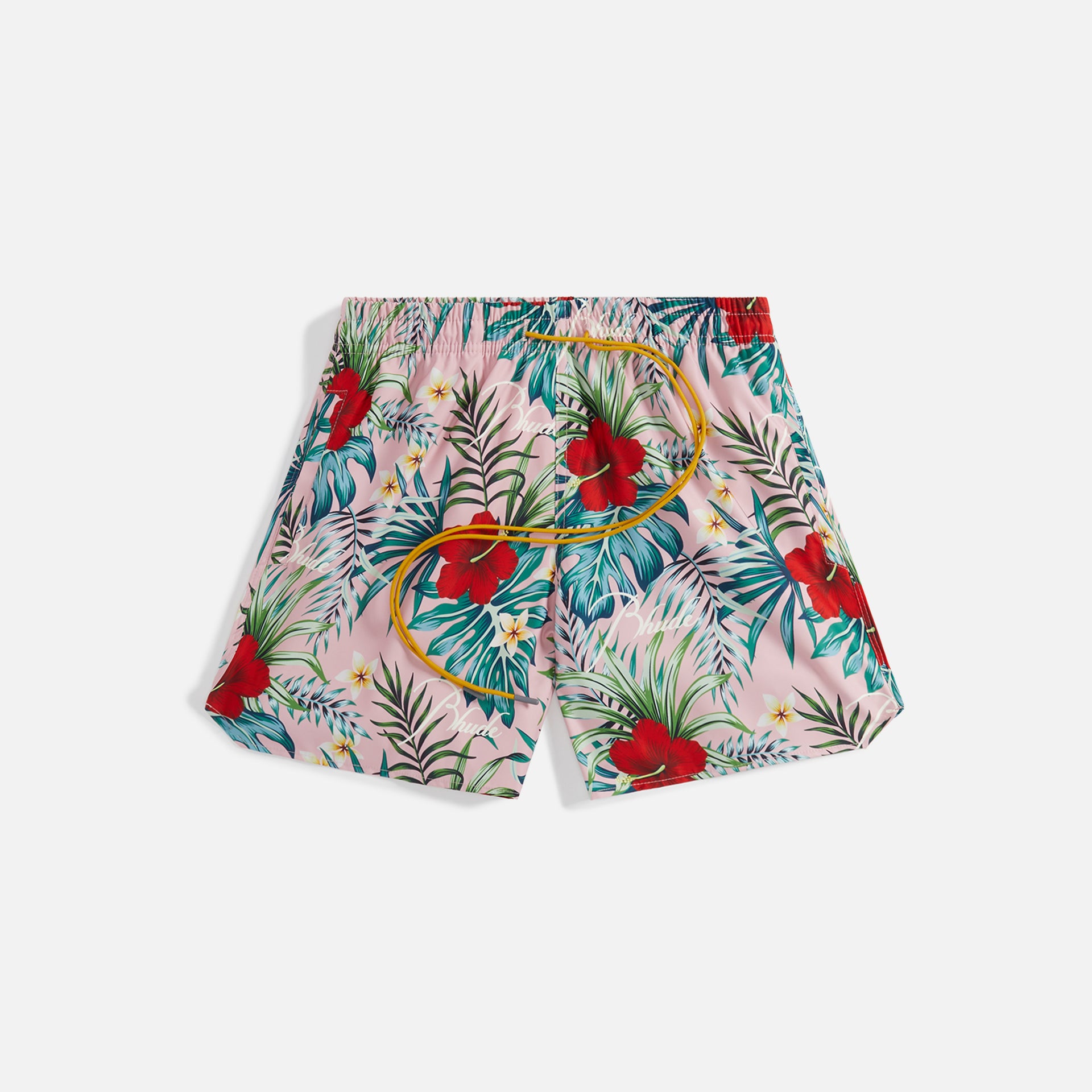 Rhude Hawaiian Logo Swim Trunks - Mauve