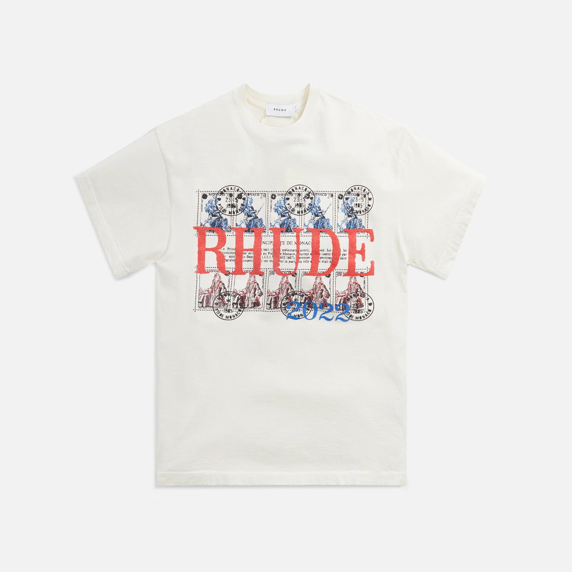 Rhude Stamp Tee - Vintage White