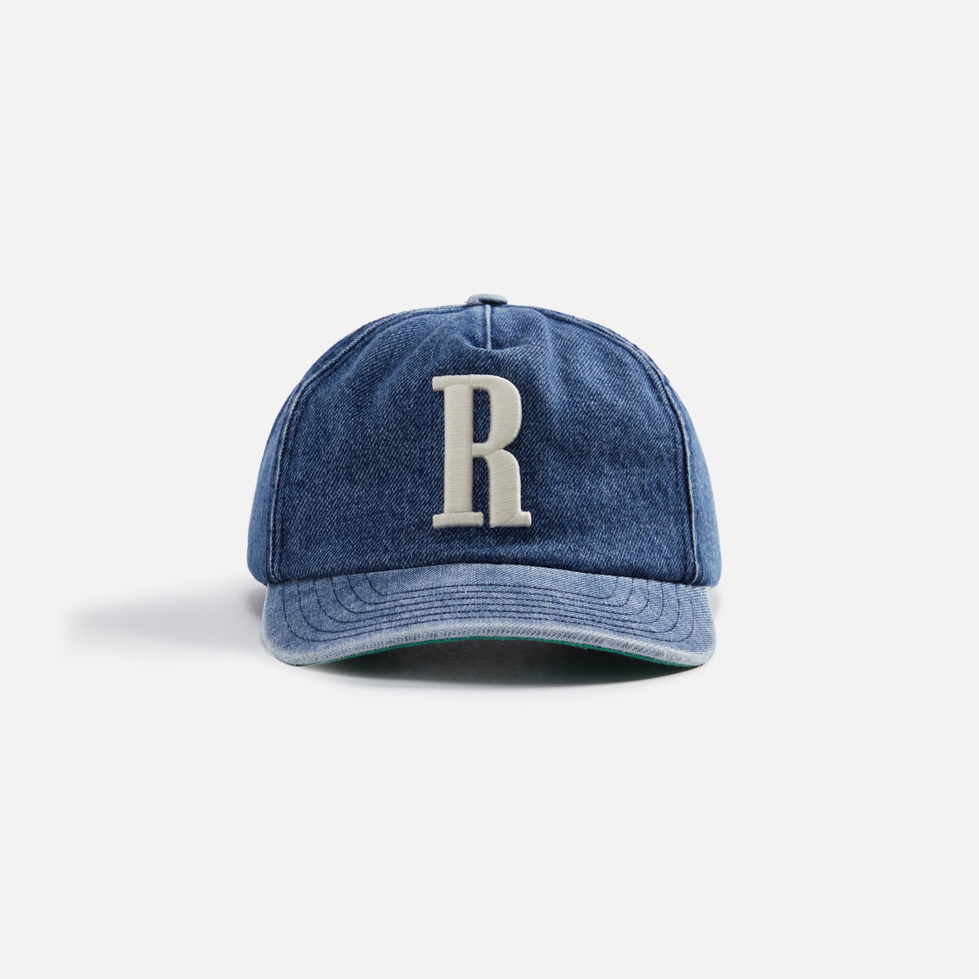 Rhude R Logo Denim Cap - Dark Indigo