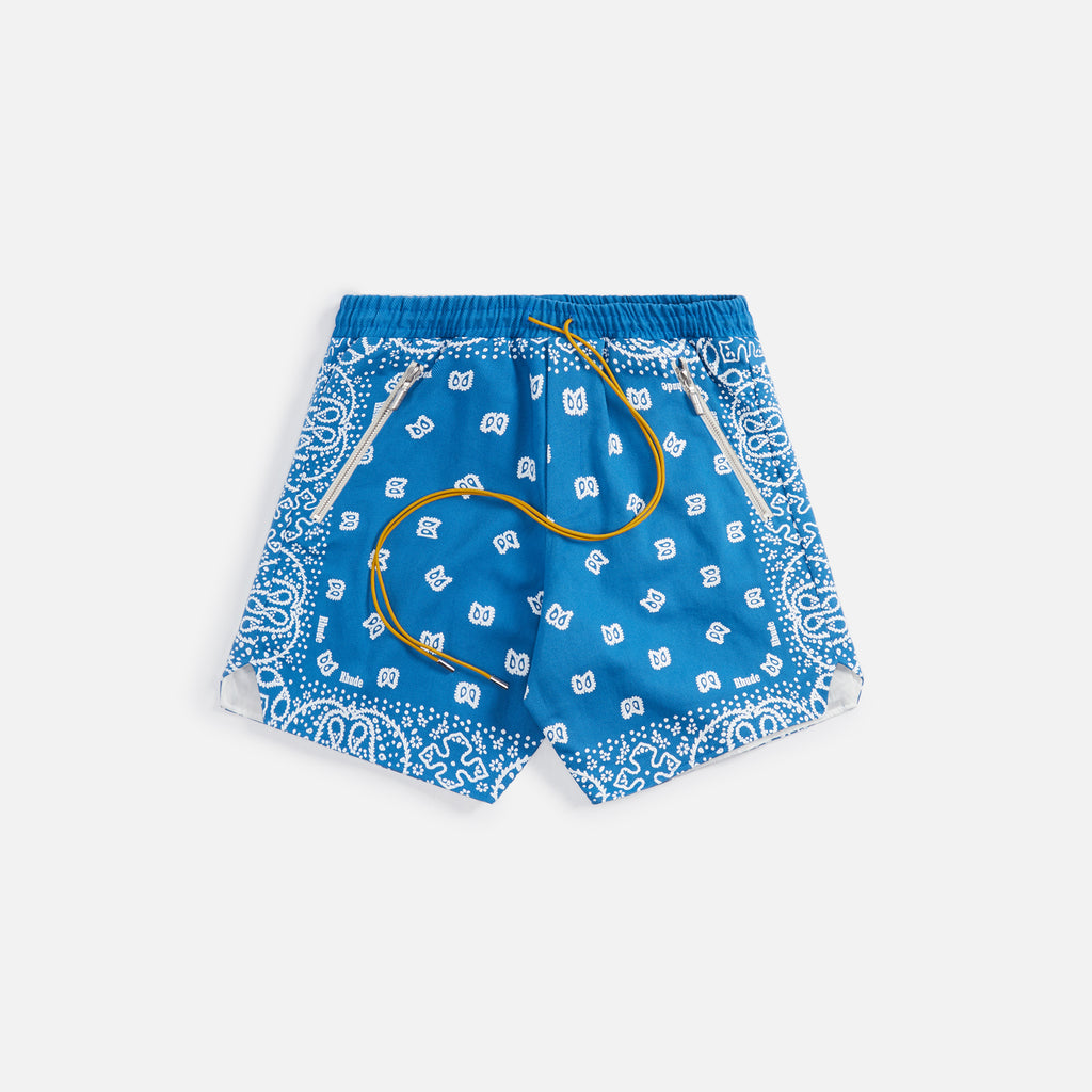 Rhude bandana-print Track Shorts - Blue