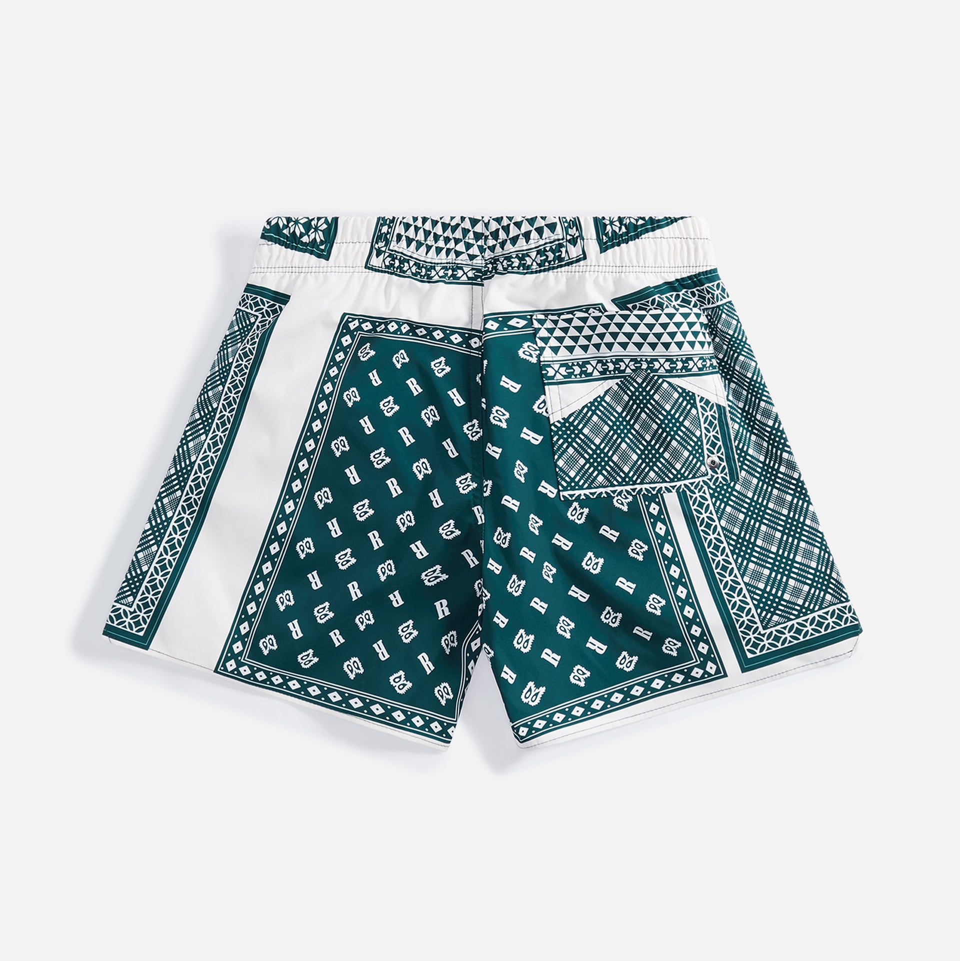 Rhude Card Print Trunk - Green