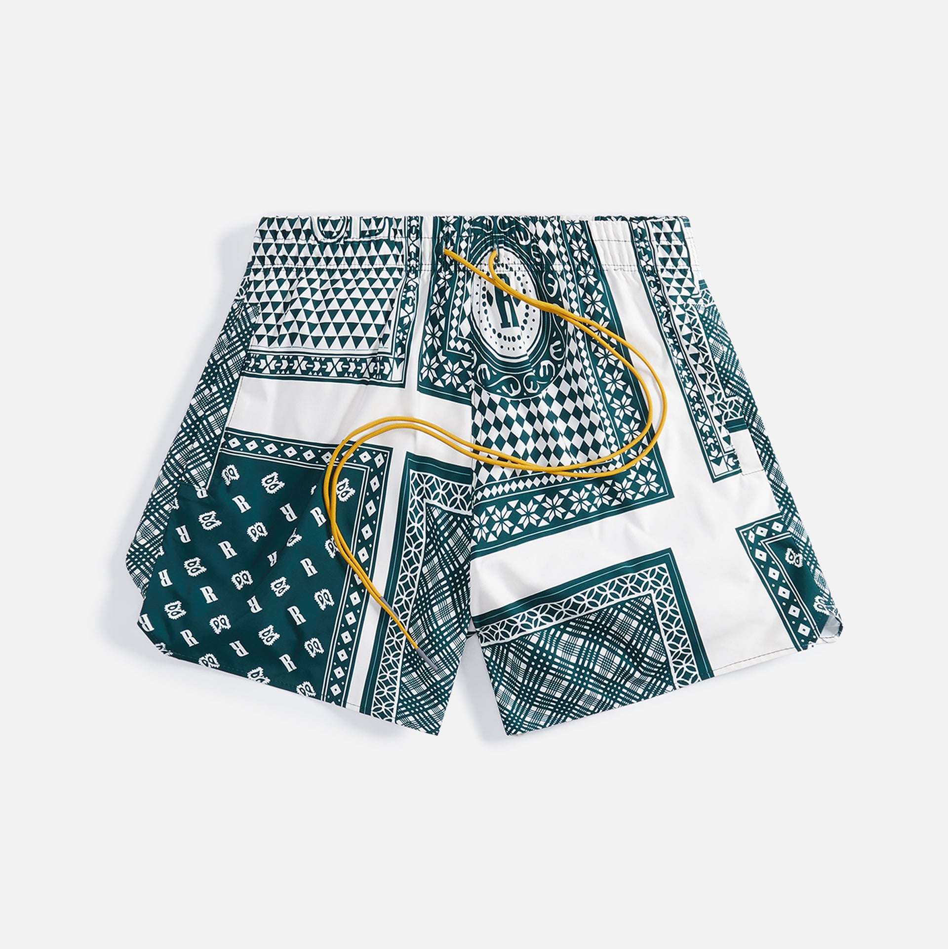 Rhude Card Print Trunk - Green