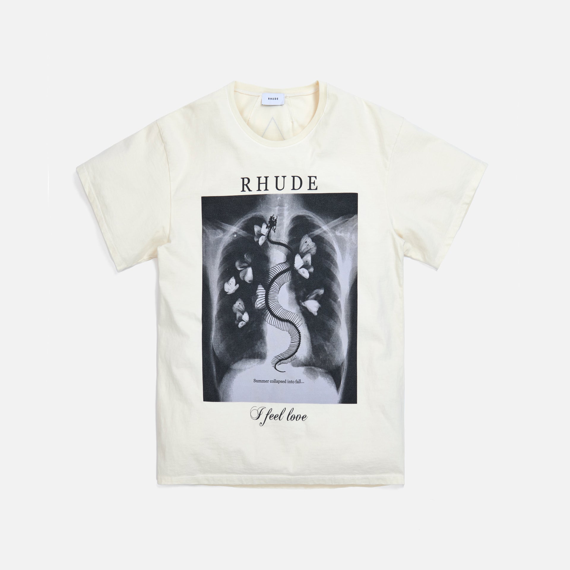Rhude Rib Cage Tee - White