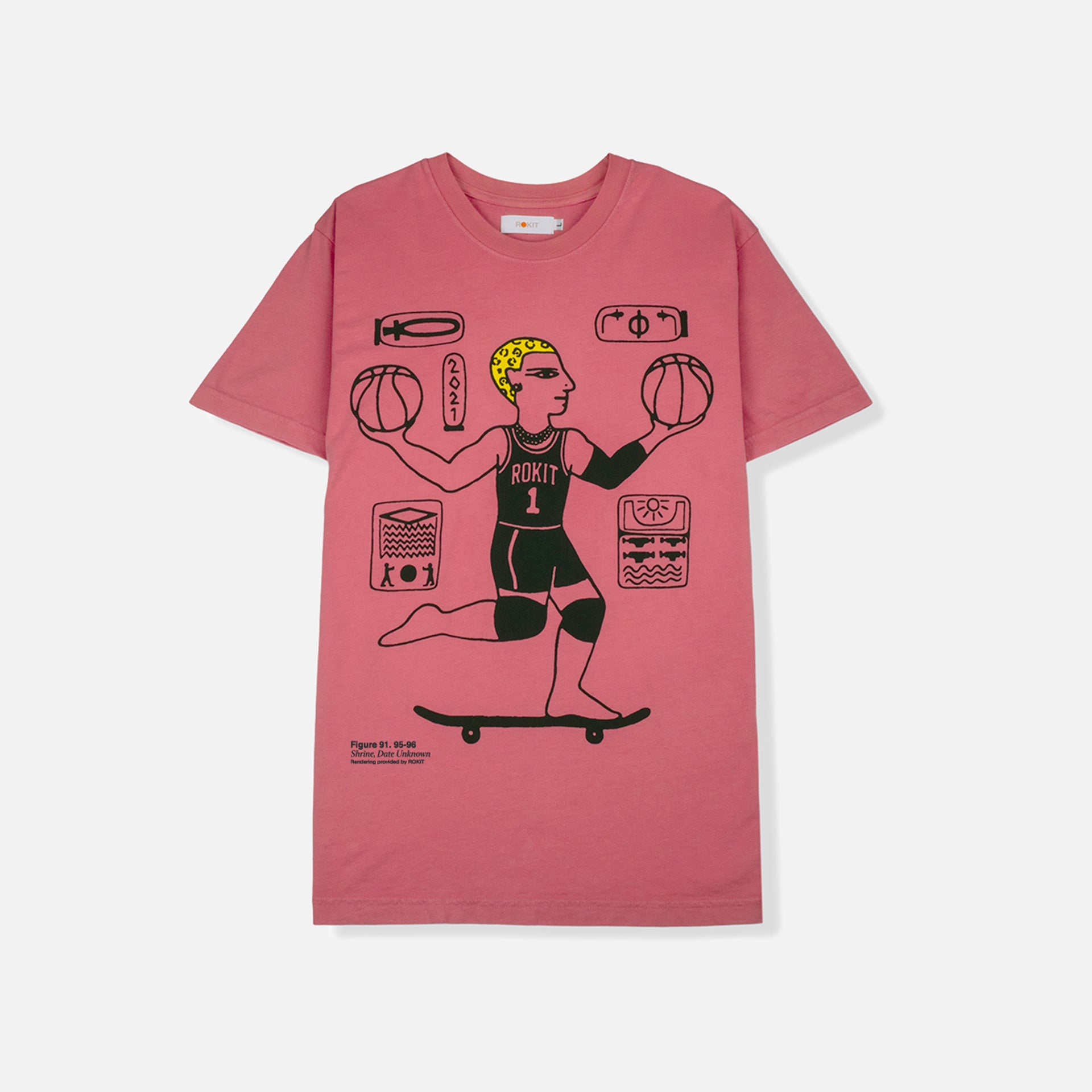Rokit Glyph Tee - Pink