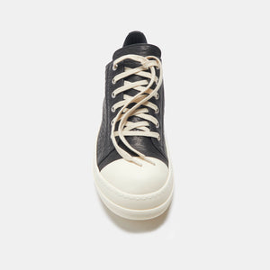 Rick Owens Scarpe Pelle Low Sneakers - Black / Milk