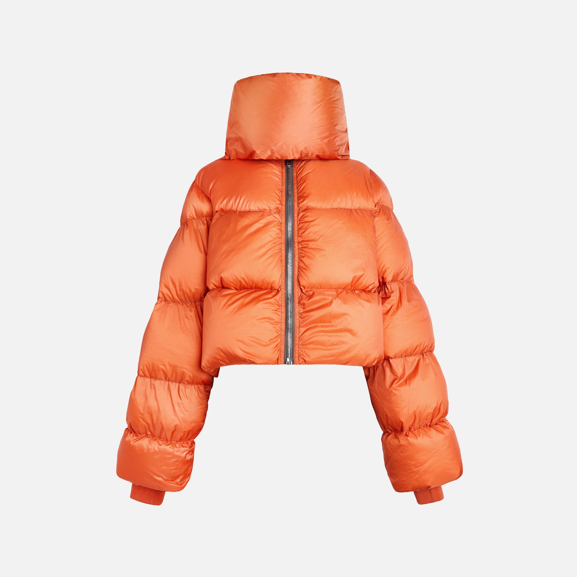 Rick Owens Funnel Neck Down Jacket - Orange