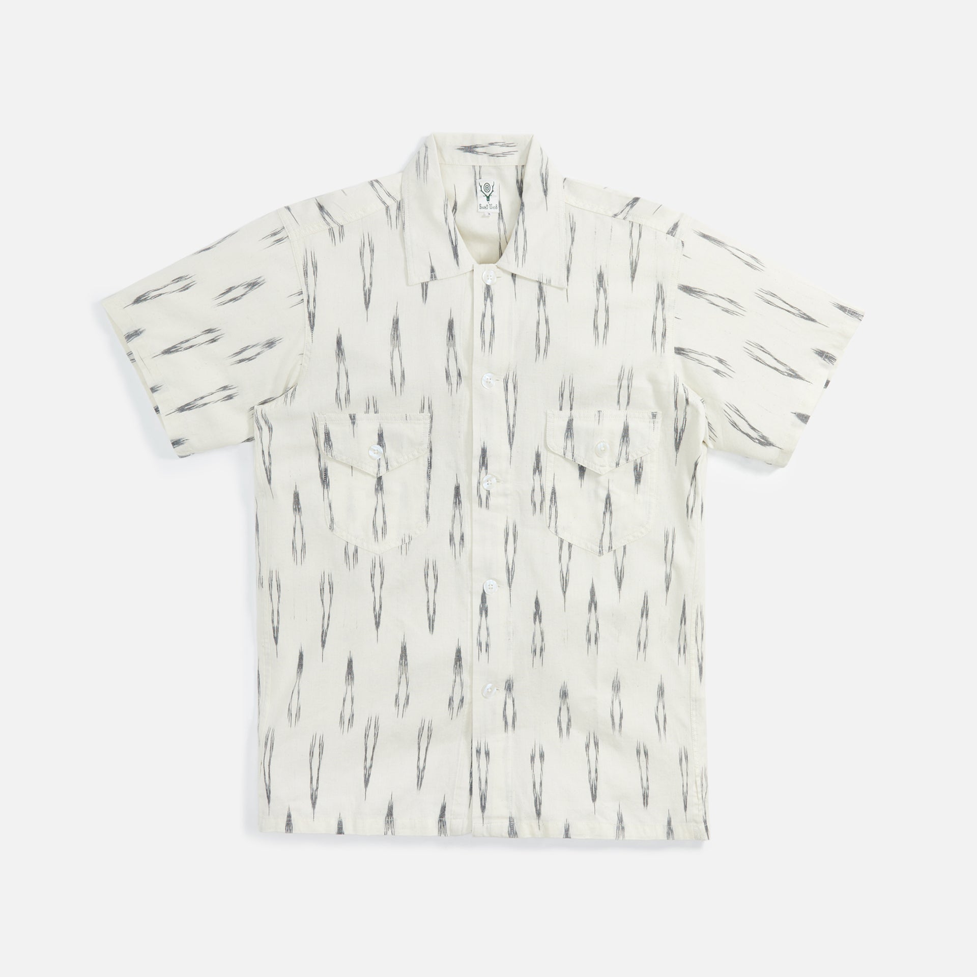 South2 West8 Smokey Shirt Deer Ikat - Off White