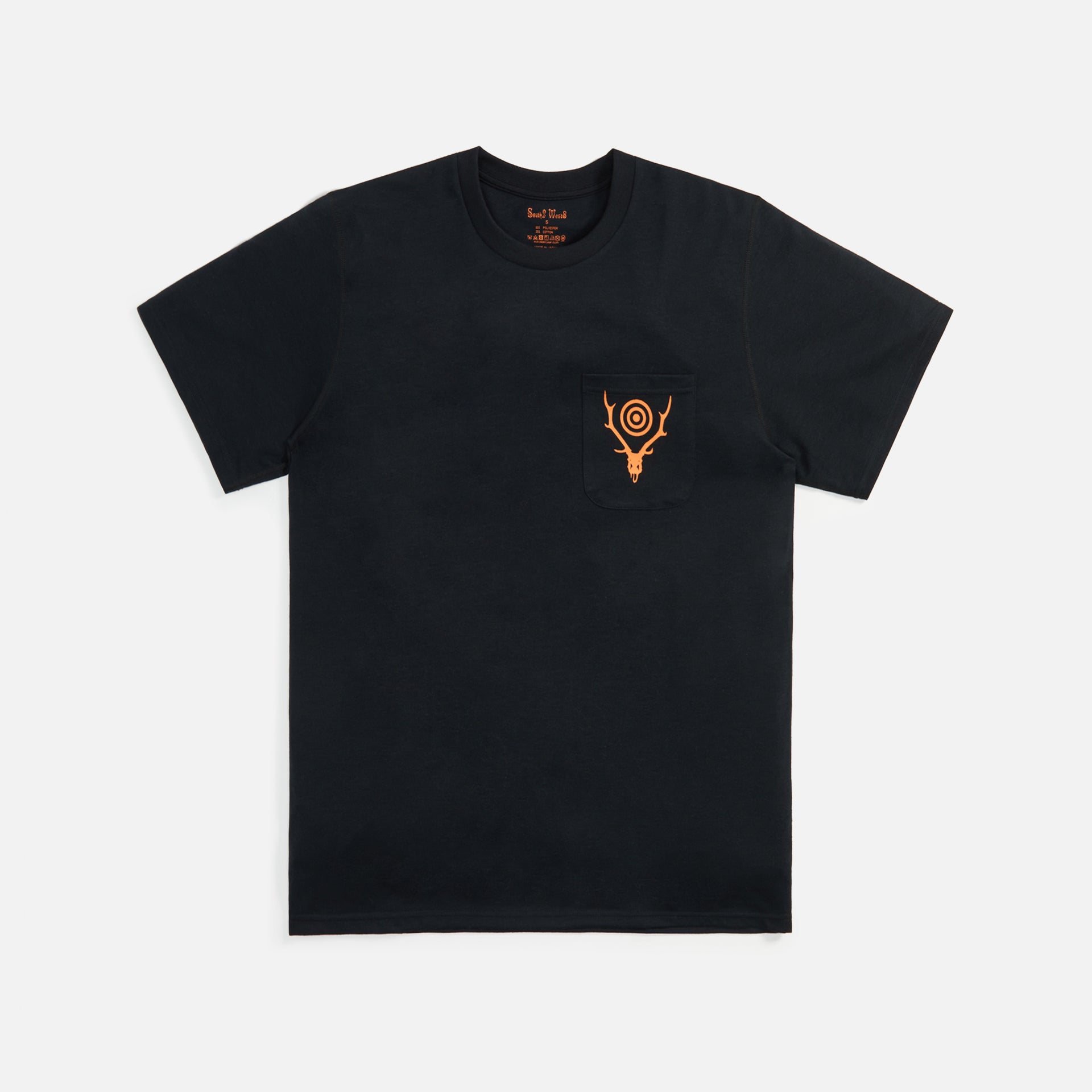 South2 West8 Round Pocket Circle Horn Tee - Black